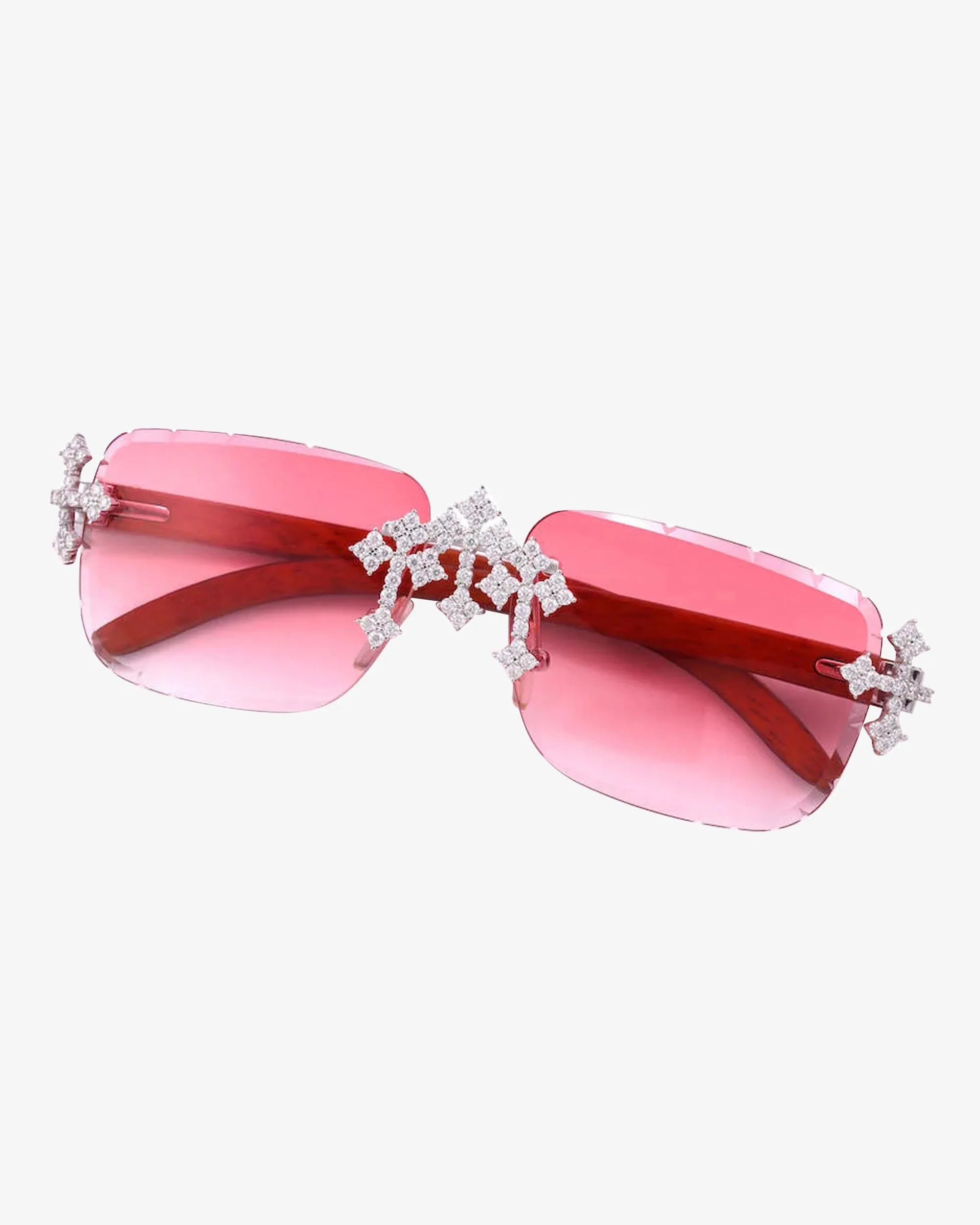 Moissanite Fleuree Cross Sunglasses 14K Gold - pendant (view 11 of 26)