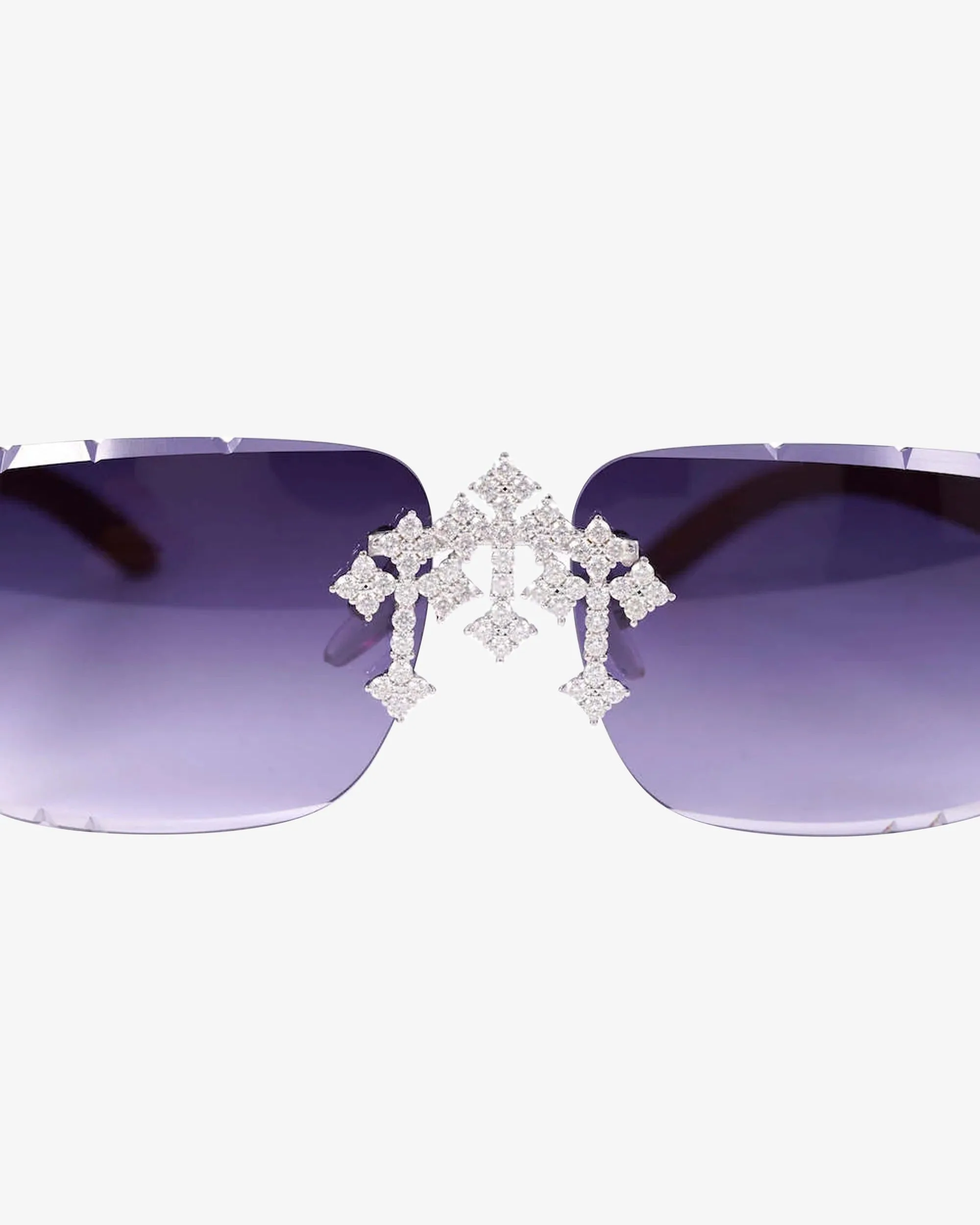 Moissanite Fleuree Cross Sunglasses 14K Gold - pendant (view 14 of 26)
