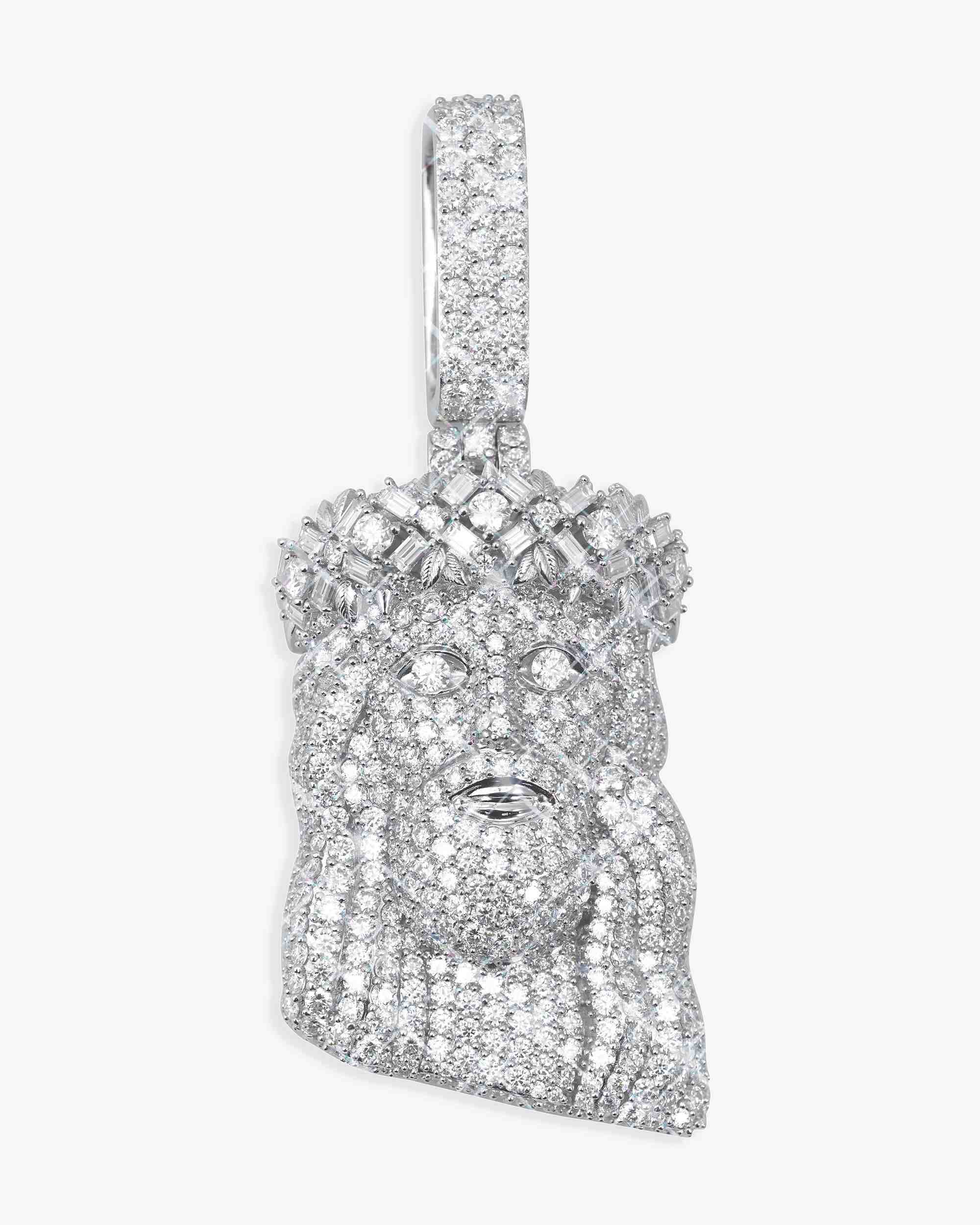 Moissanite Jesus Piece 14K Gold - pendant