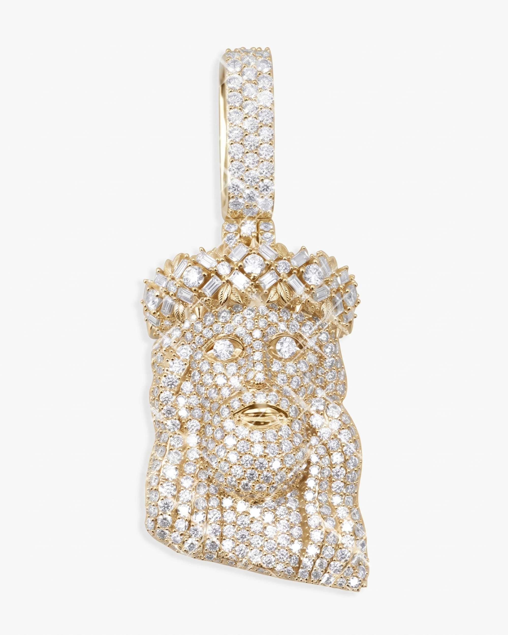 Moissanite Jesus Piece 14K Gold - pendant (view 4 of 7)