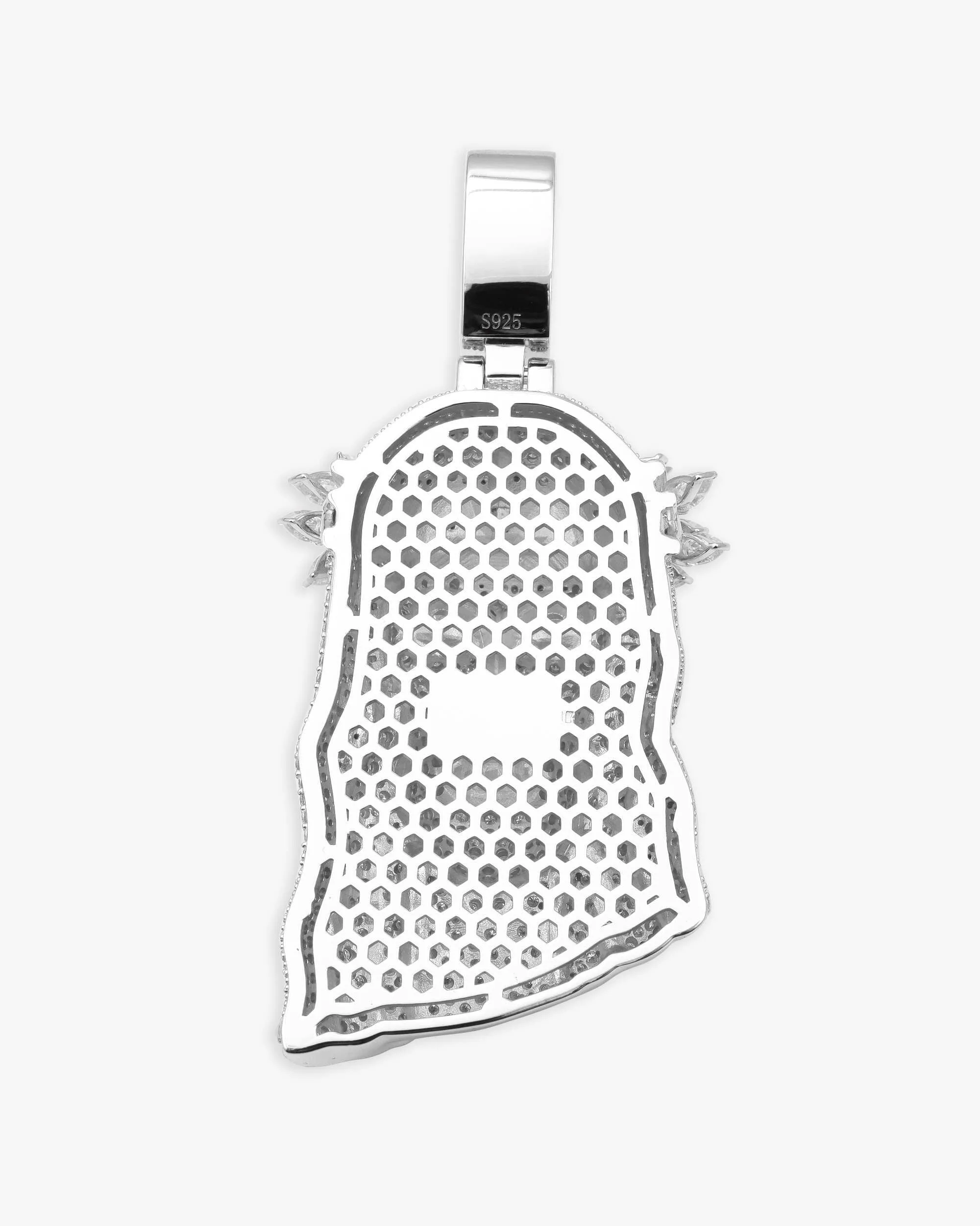 Moissanite Oval Cut Jesus Pendant 14K Gold (view 4 of 10)