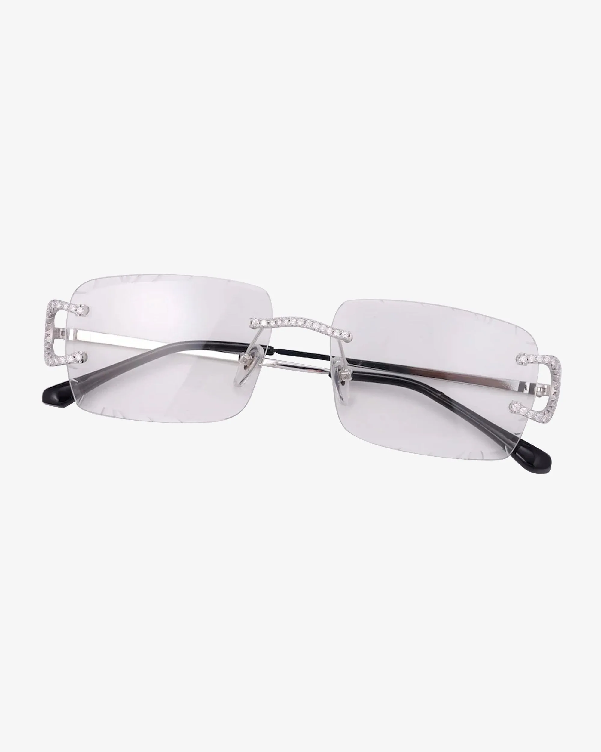 Moissanite Prong Sunglasses 14K Gold (view 7 of 17)