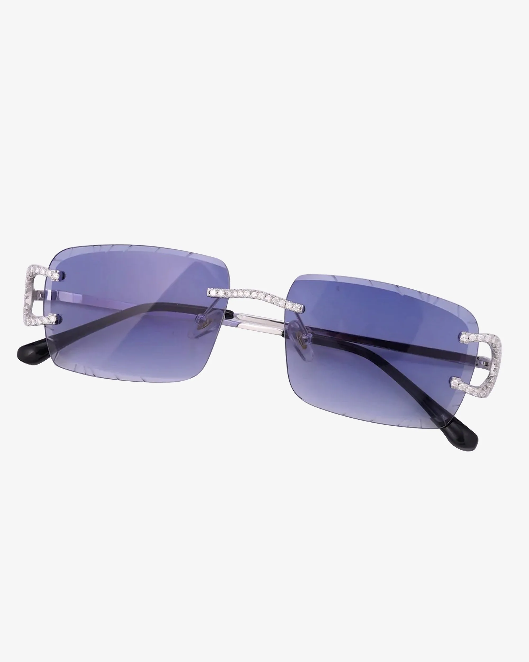 Moissanite Prong Sunglasses 14K Gold (view 9 of 17)