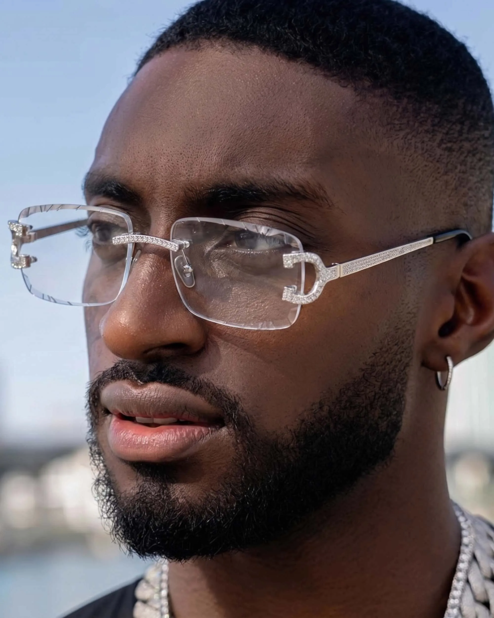 Moissanite Prong Sunglasses 14K Gold (view 15 of 17)