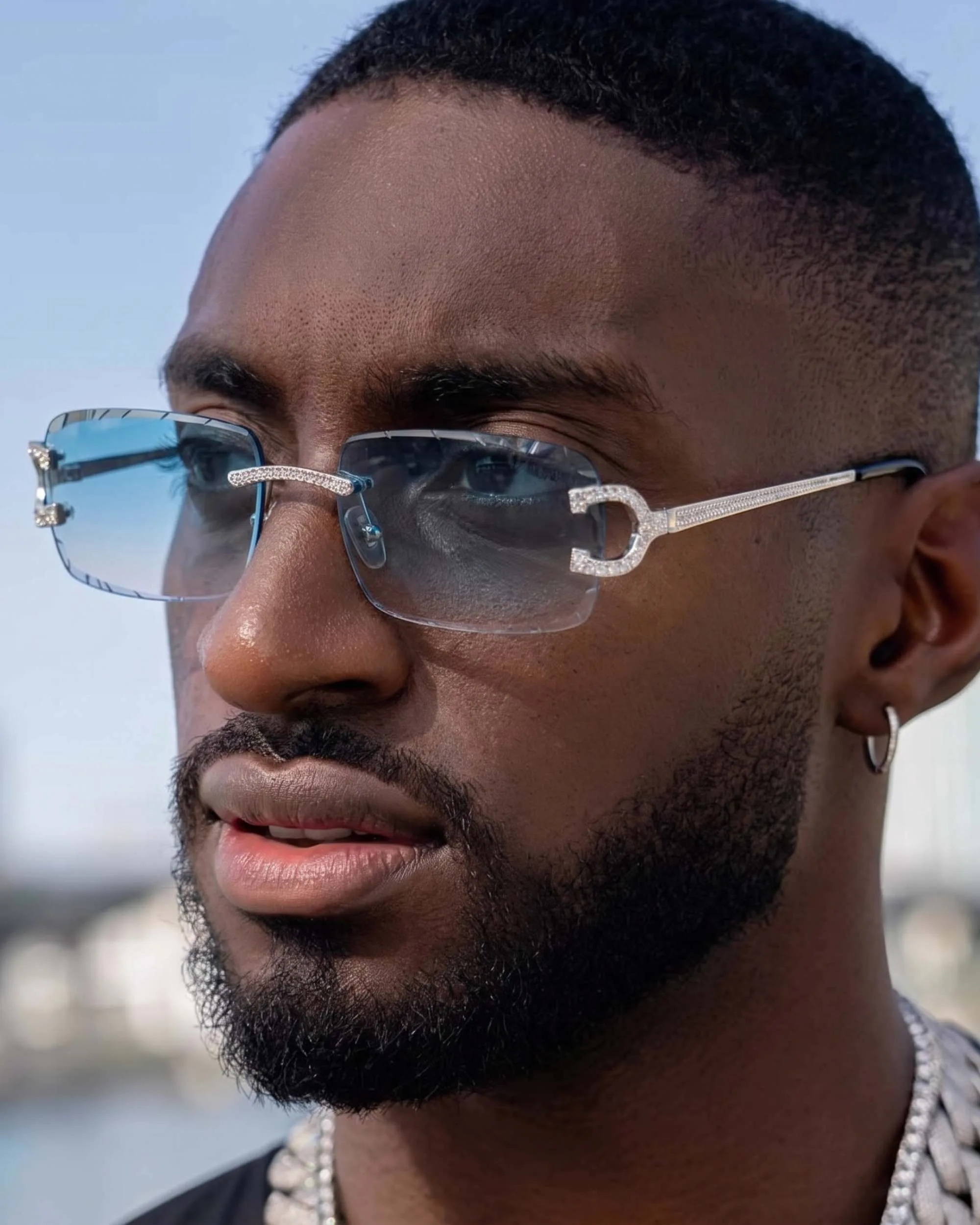 Moissanite Prong Sunglasses 14K Gold (view 17 of 17)