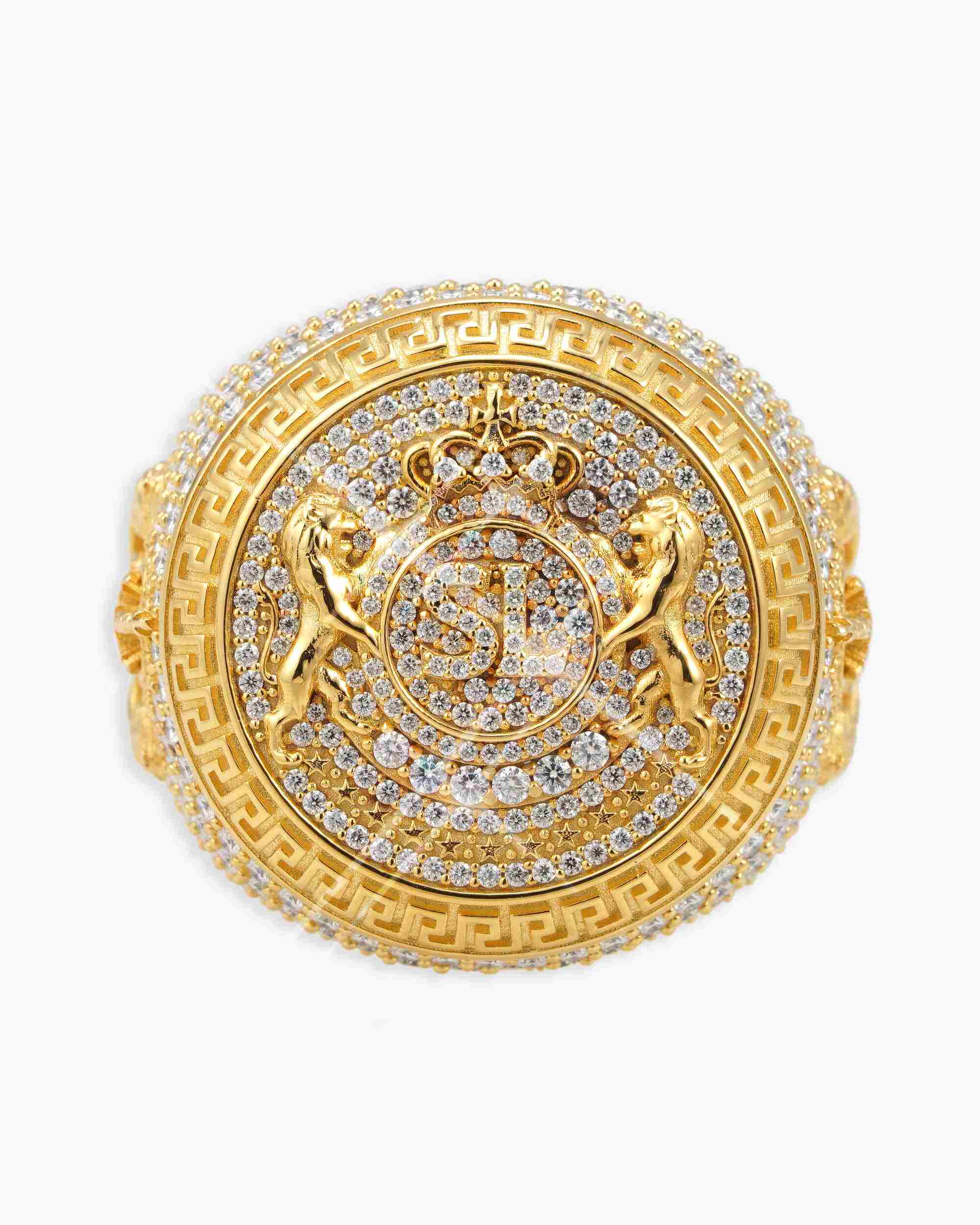 Moissanite Royal Crest Ring 14K Gold (view 5 of 12)