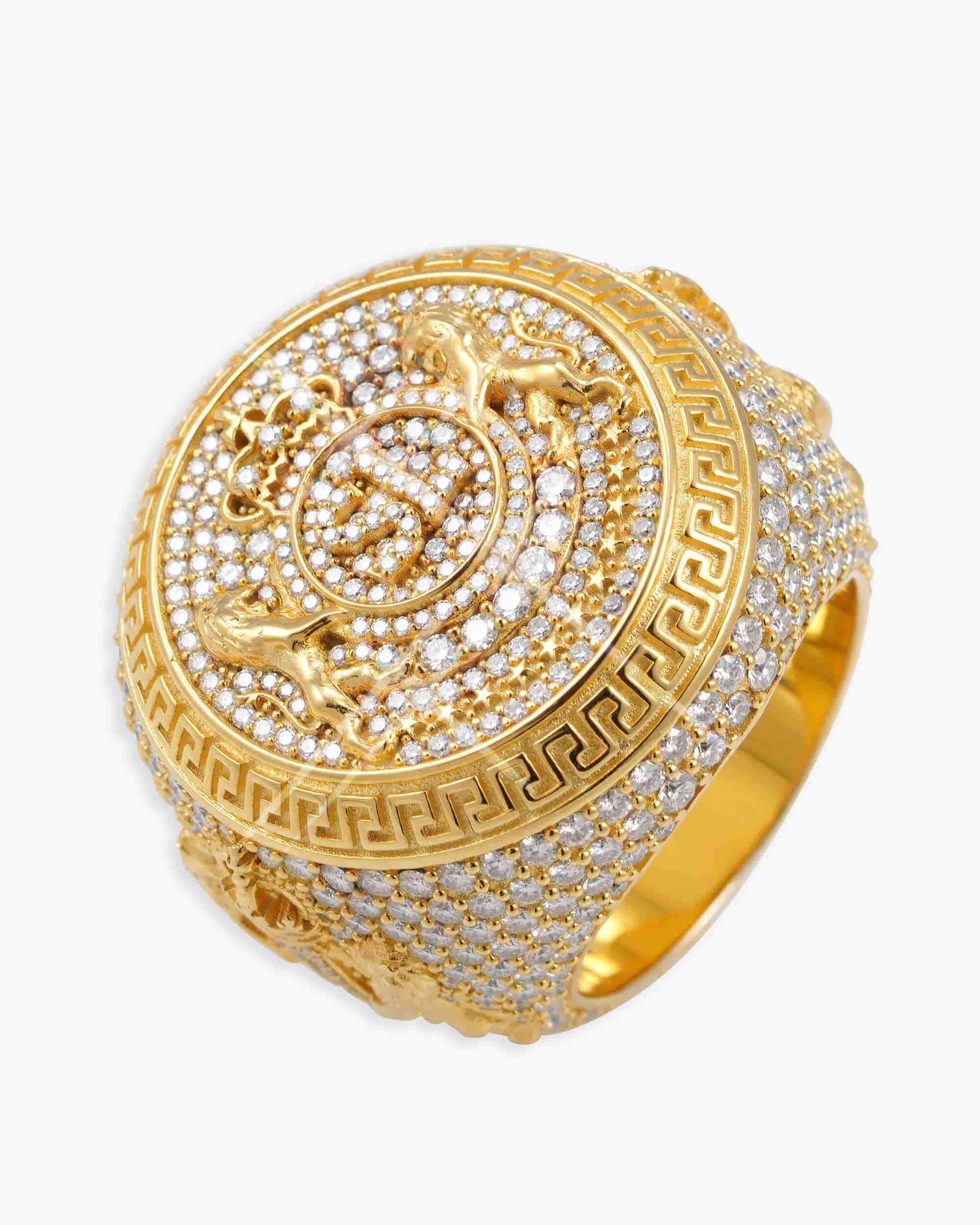 Moissanite Royal Crest Ring 14K Gold (view 7 of 12)