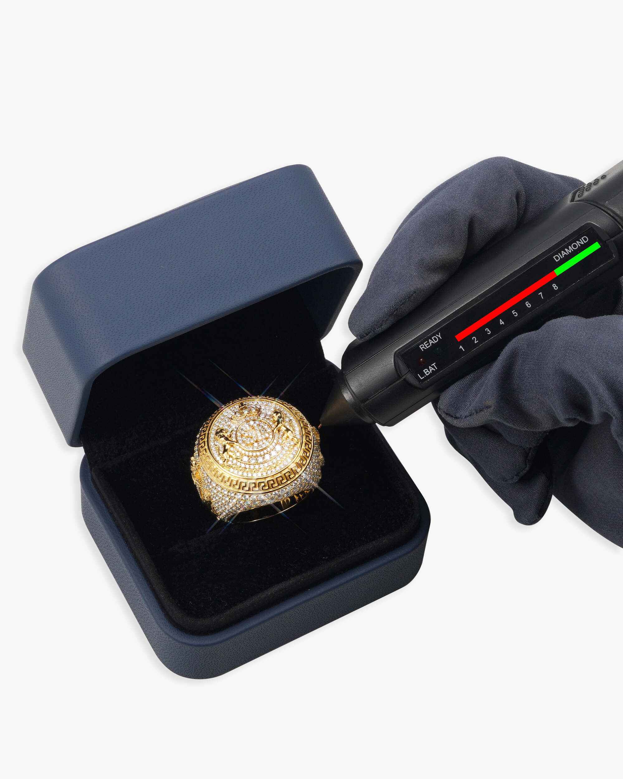Moissanite Royal Crest Ring 14K Gold (view 8 of 12)