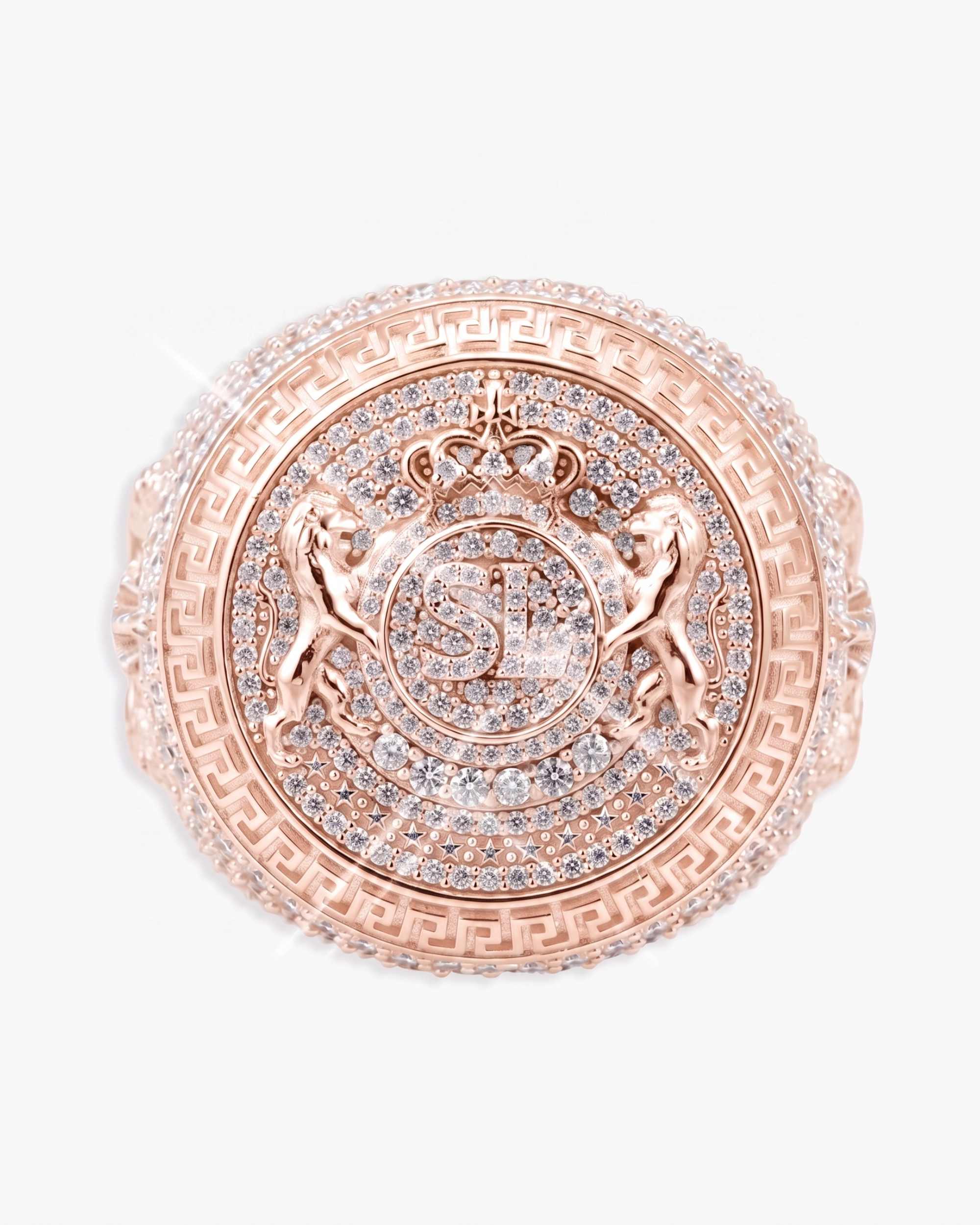 Moissanite Royal Crest Ring 14K Gold (view 9 of 12)