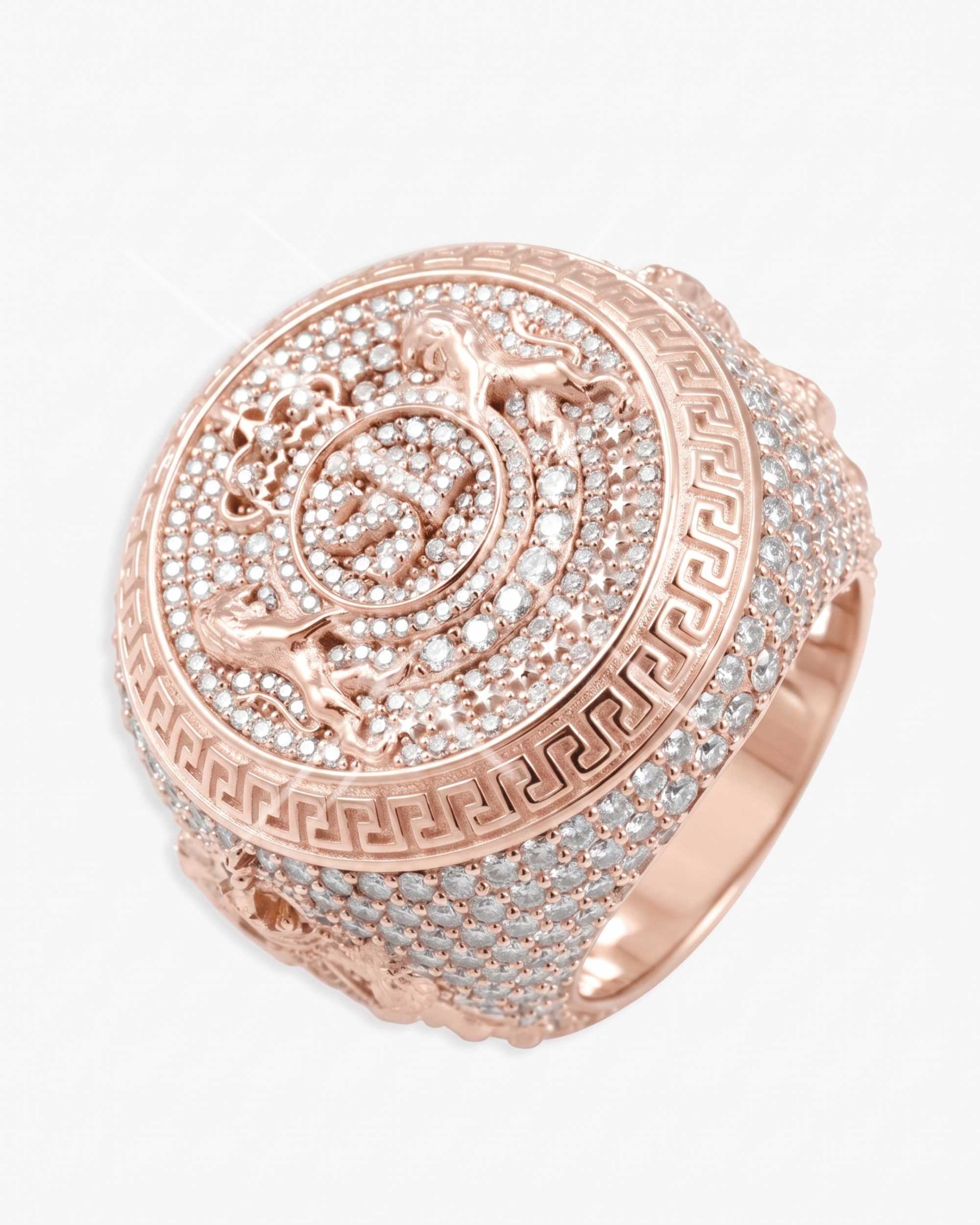 Moissanite Royal Crest Ring 14K Gold (view 11 of 12)
