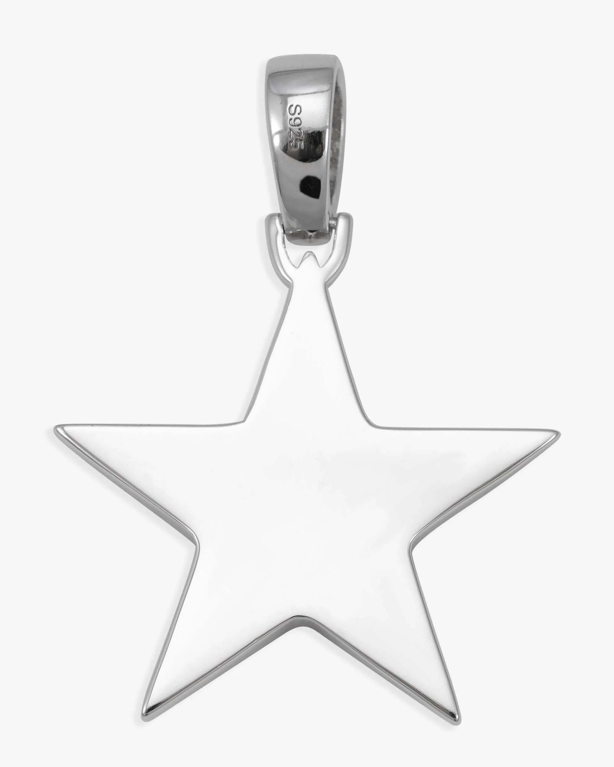 Moissanite Star Pendant 14K Gold (view 4 of 12)
