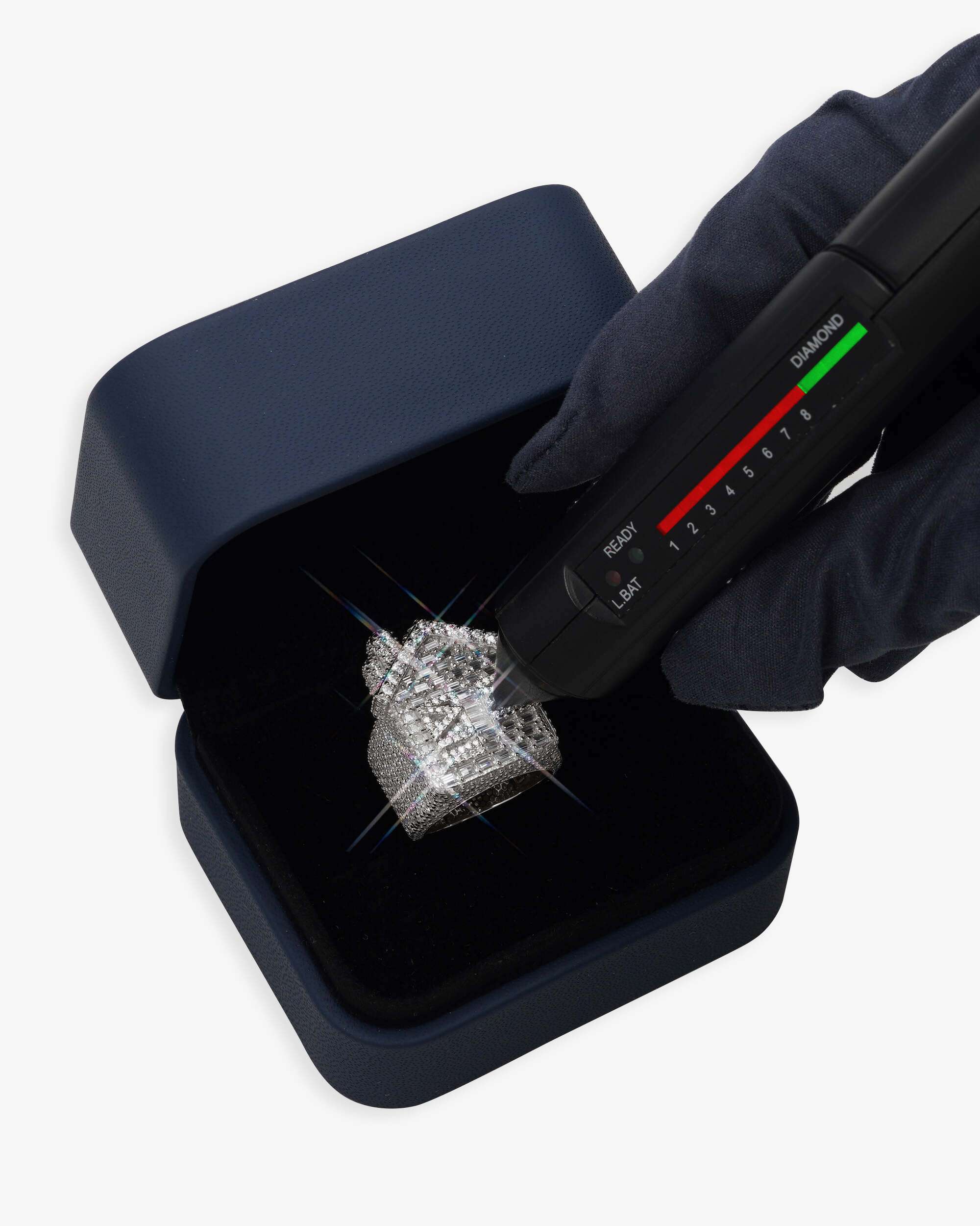 Moissanite Trap House Ring 14K Gold (view 4 of 12)