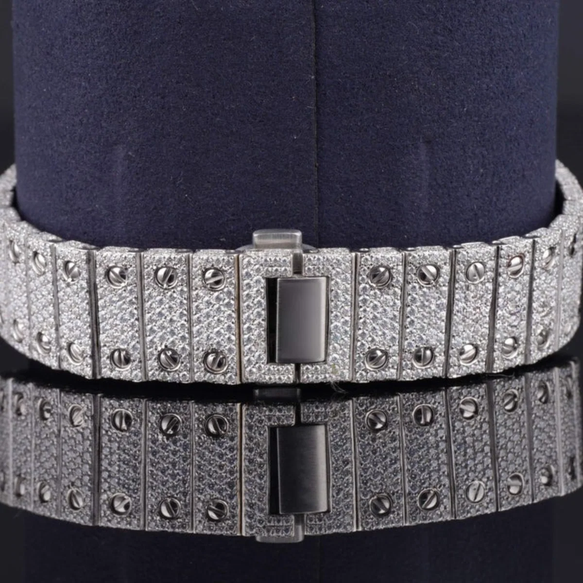 Moissanite Watch Iced Out Automatic Arabic Style Watch (view 5 of 5)