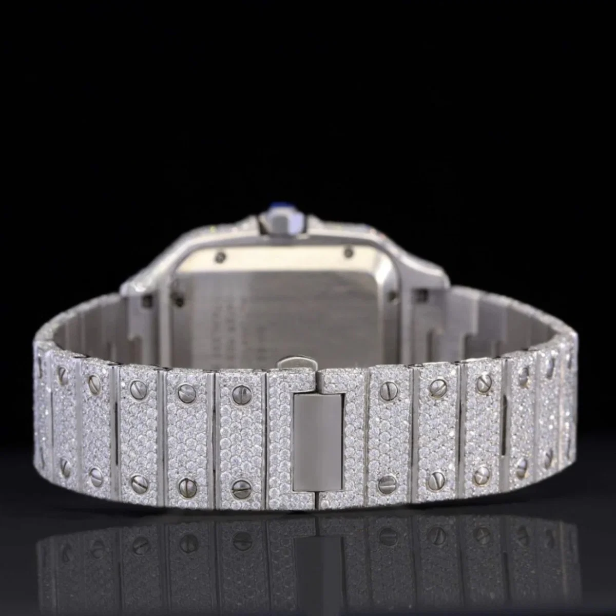 Moissanite Watch Roman Number Fully Body Diamond Automatic Watch For Men (view 4 of 4)