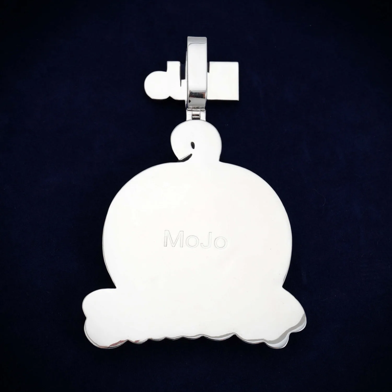 "Mojo Pumpkin Pendant" Custom Logo Moissanite Pendant 14K Gold (view 4 of 4)