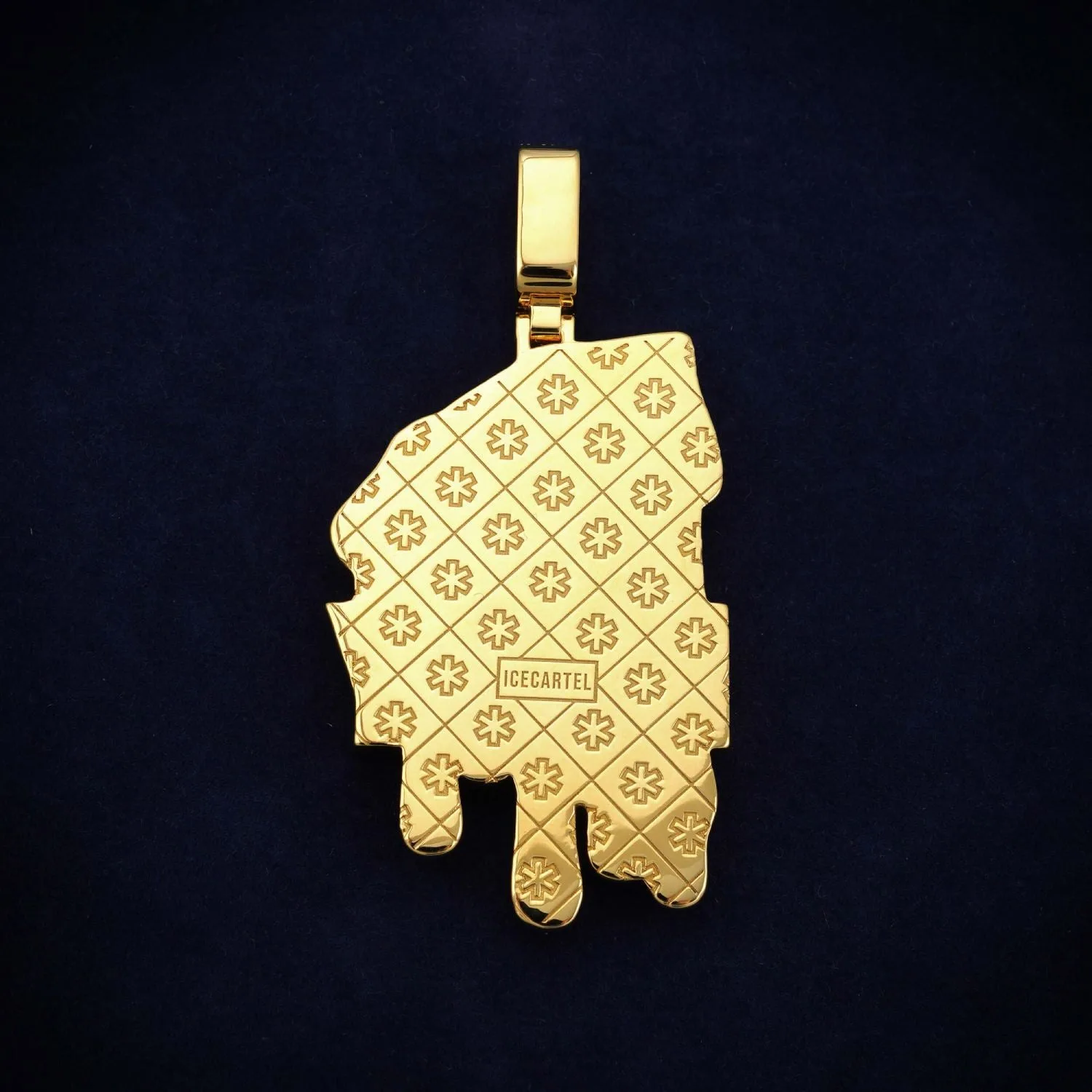 "MONEY" Custom Moissanite Name Pendant 14K Gold (view 3 of 4)