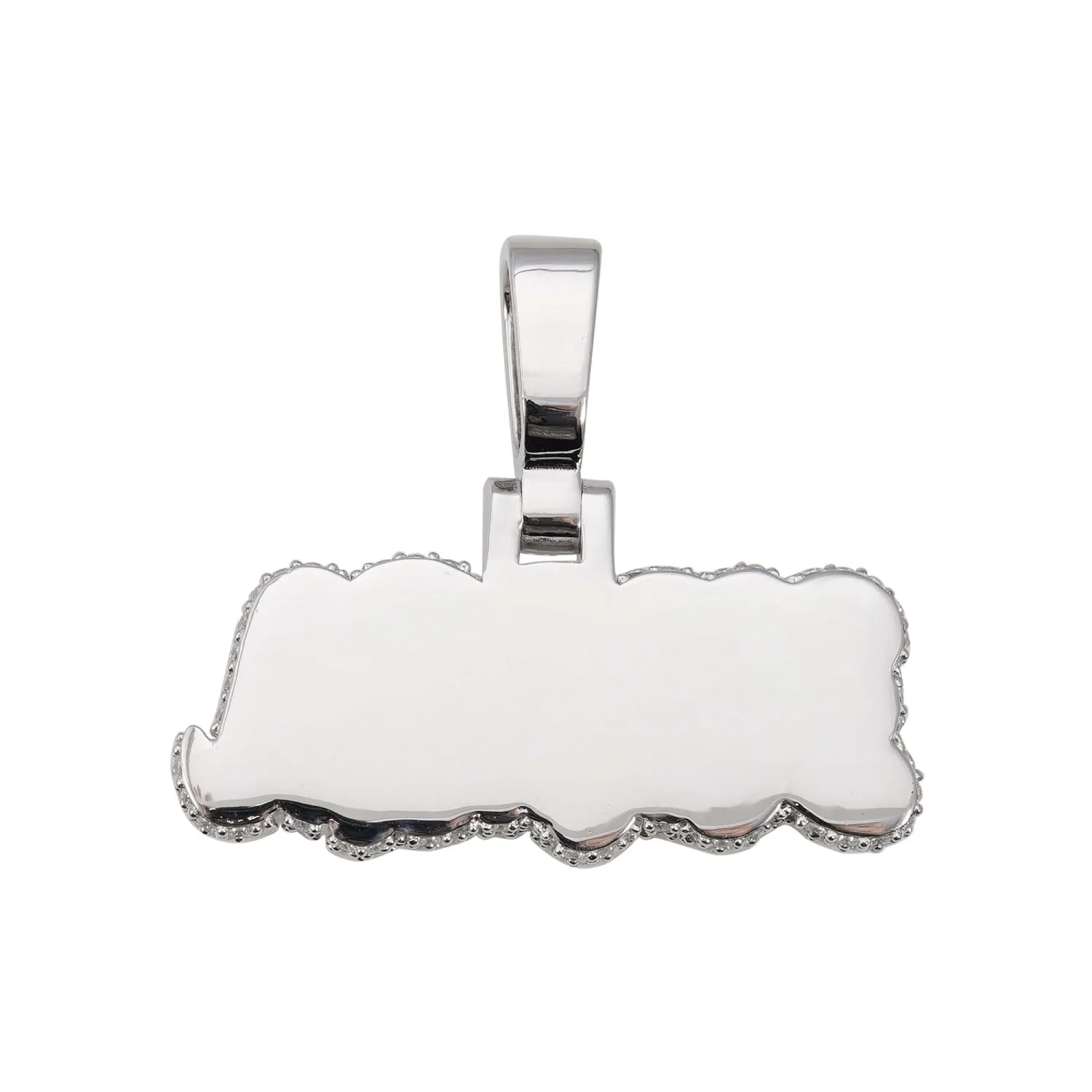 "NAKOA" Moissanite Custom Name Pendant 14K Gold (view 3 of 5)