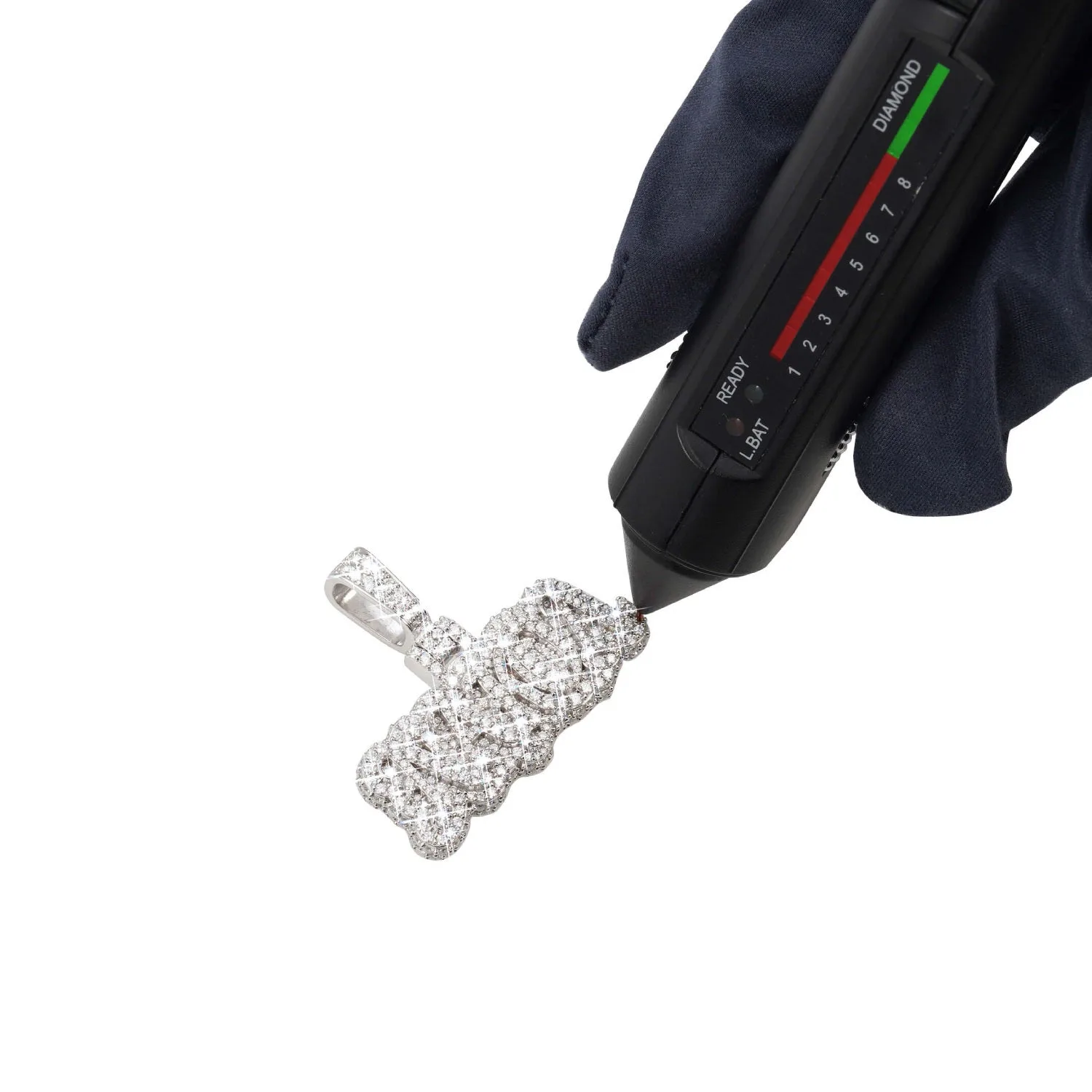 "NAKOA" Moissanite Custom Name Pendant 14K Gold (view 5 of 5)