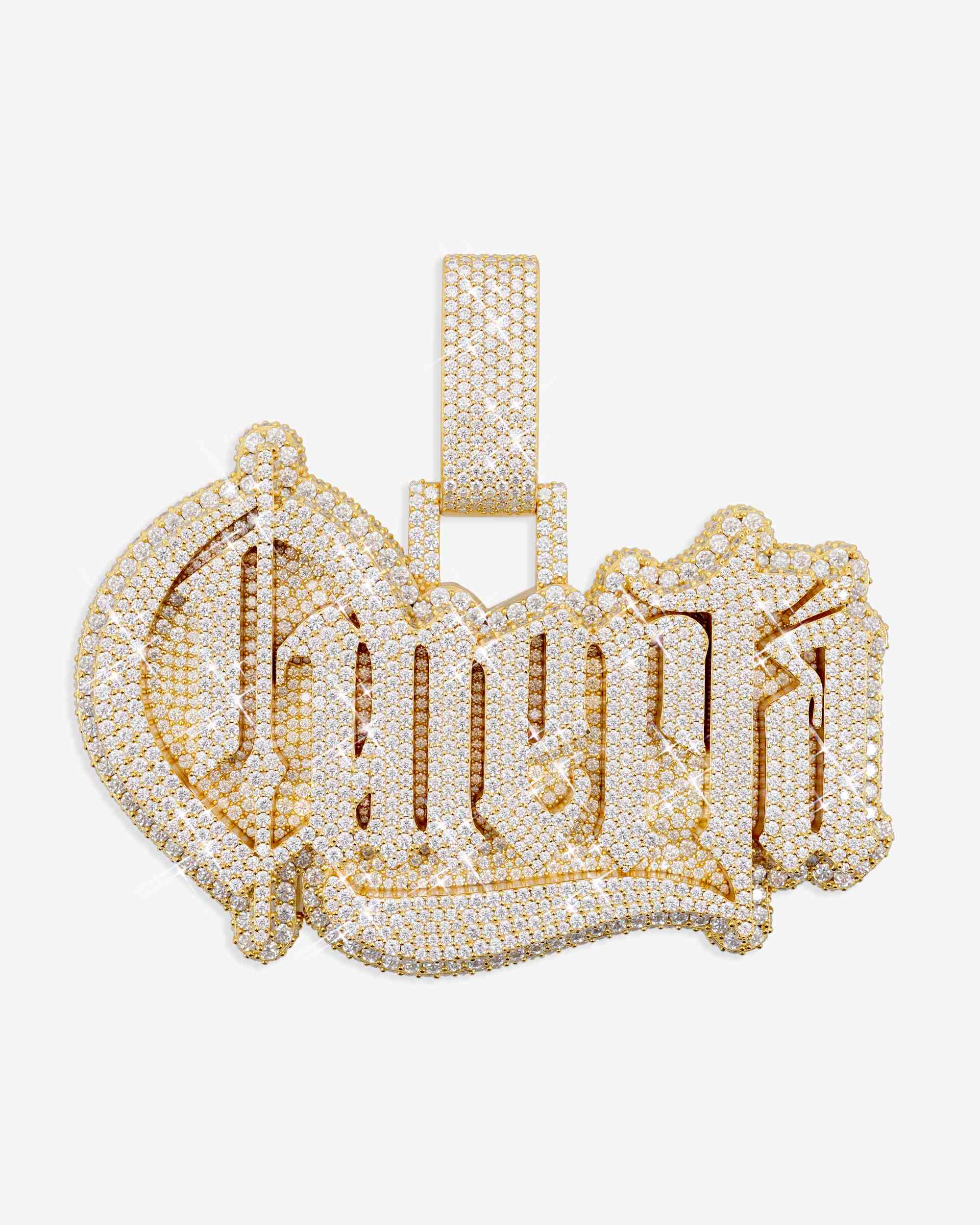 "NINO BREEZE OMERTÀ" Custom Diamond Pendant 14K Gold