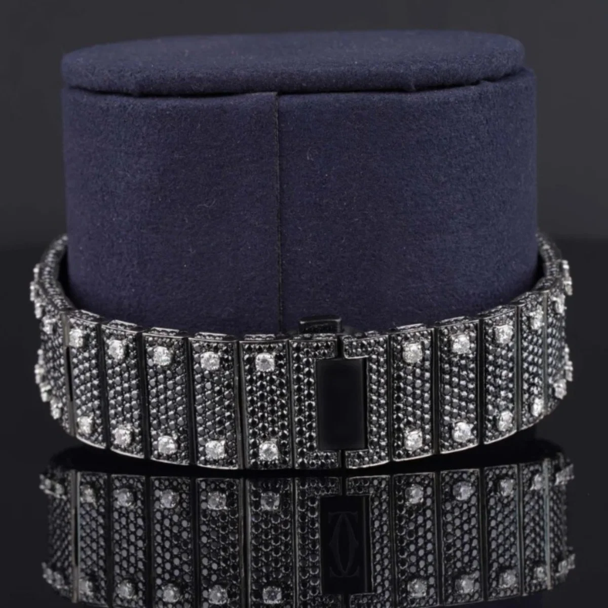 Optimus Moissanite Black Diamond Iced Out Automatic Watch (view 5 of 5)