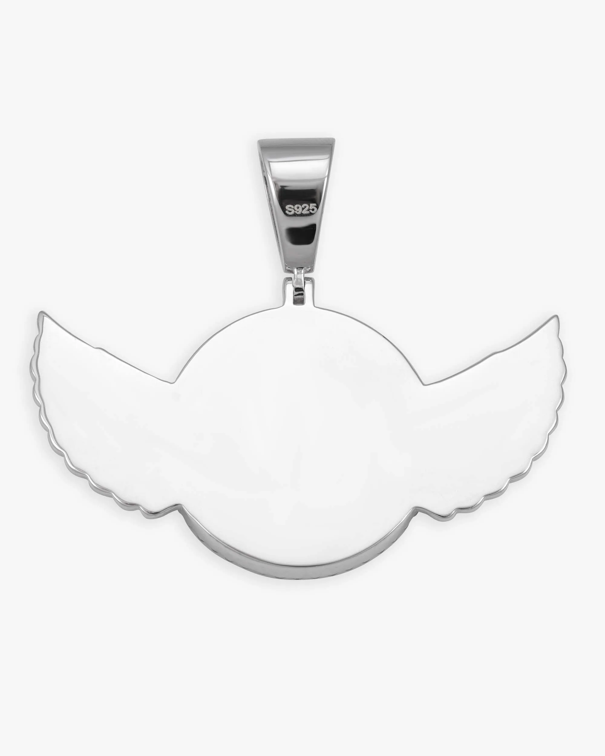 Custom Picture Pendant With Wings 14K Gold (view 3 of 12)