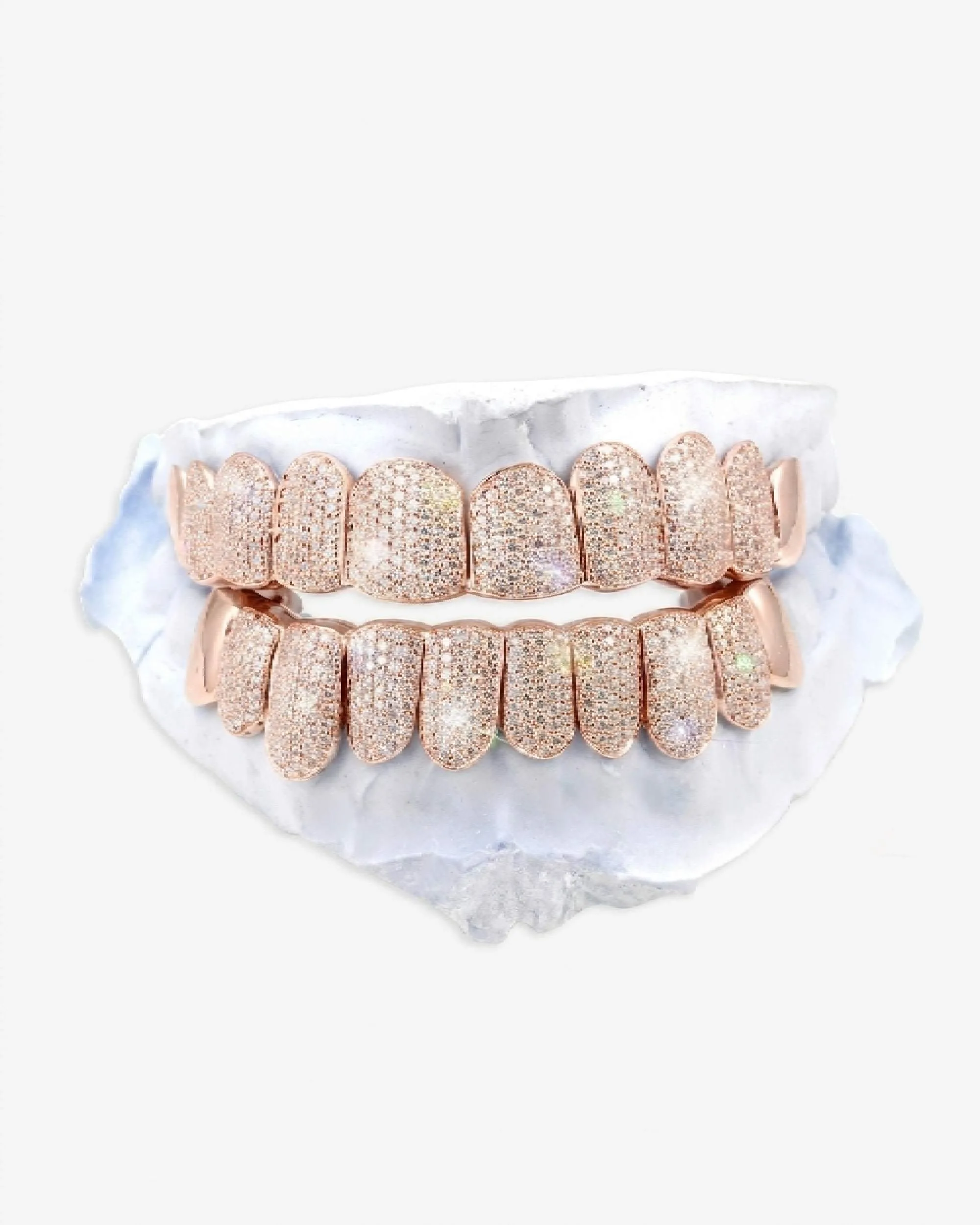 Plain Tusk Diamond Grillz 14K Gold (view 9 of 12)