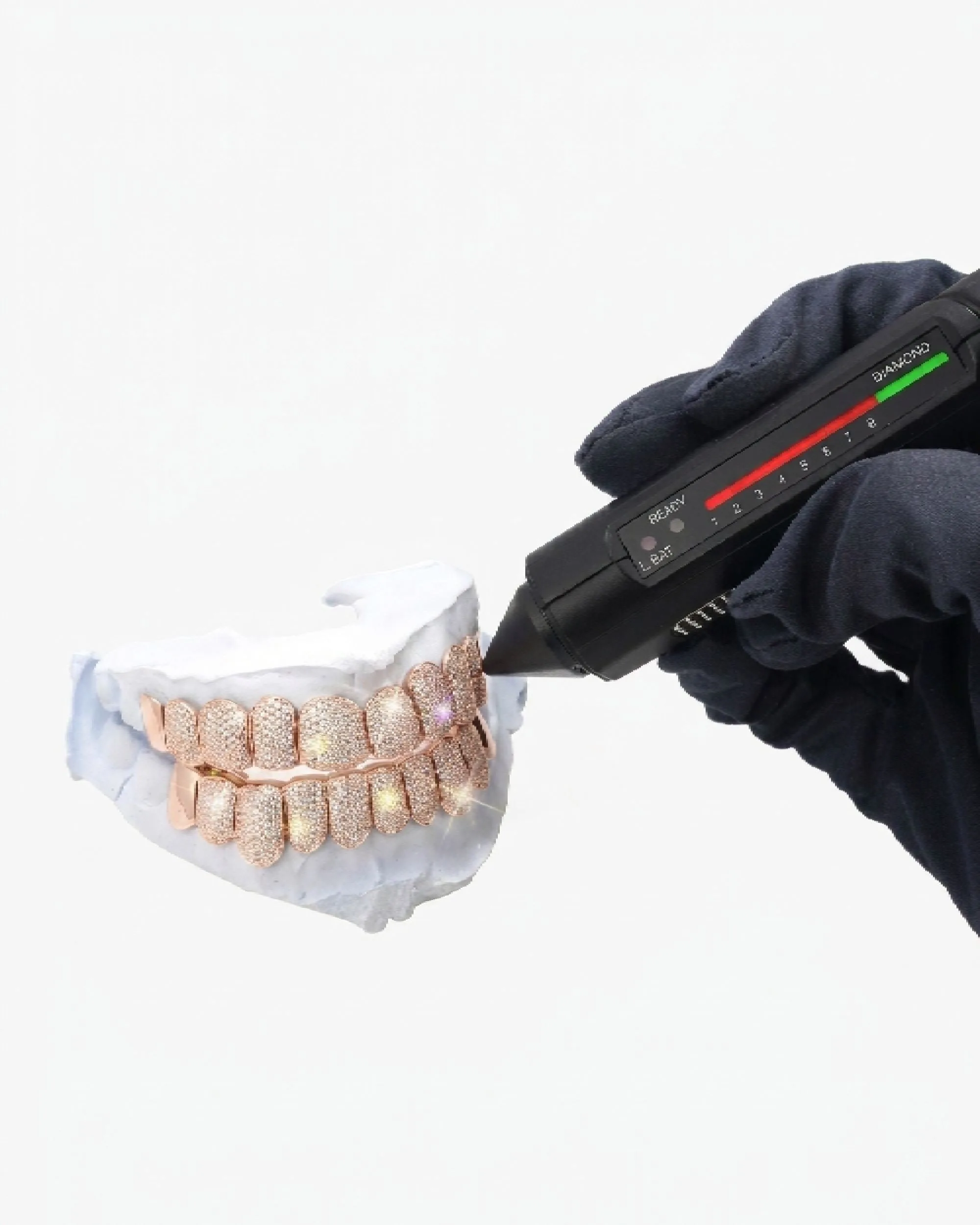 Plain Tusk Diamond Grillz 14K Gold (view 12 of 12)