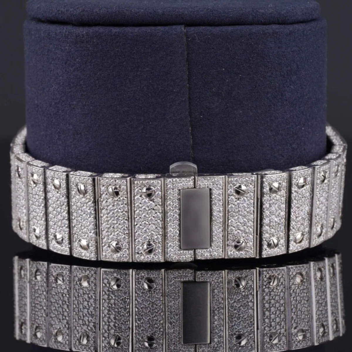 Rainbow Design Roman Number Fully Automatic Moissanite Watch (view 6 of 6)