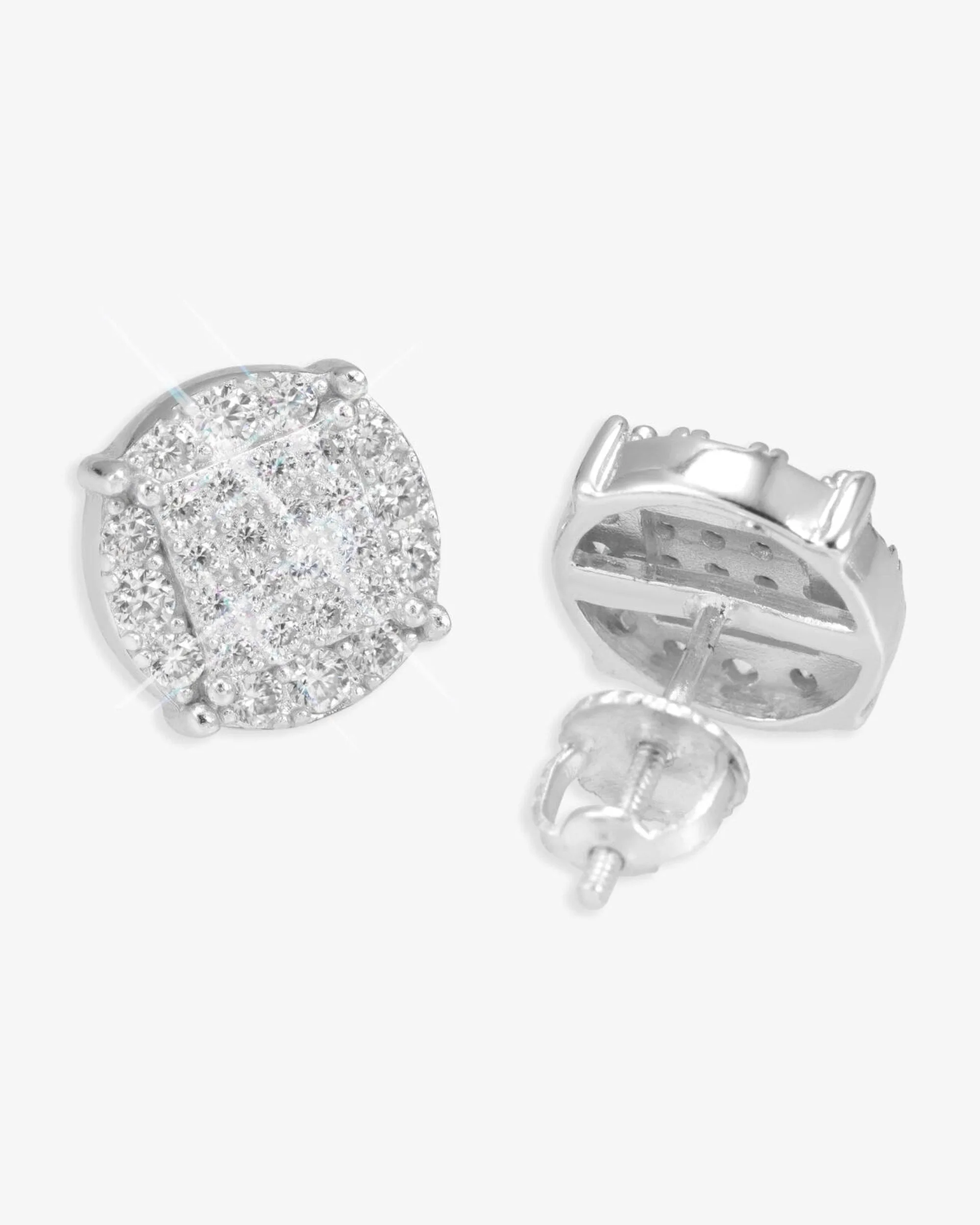 Round Prong Moissanite Earrings 14K Gold