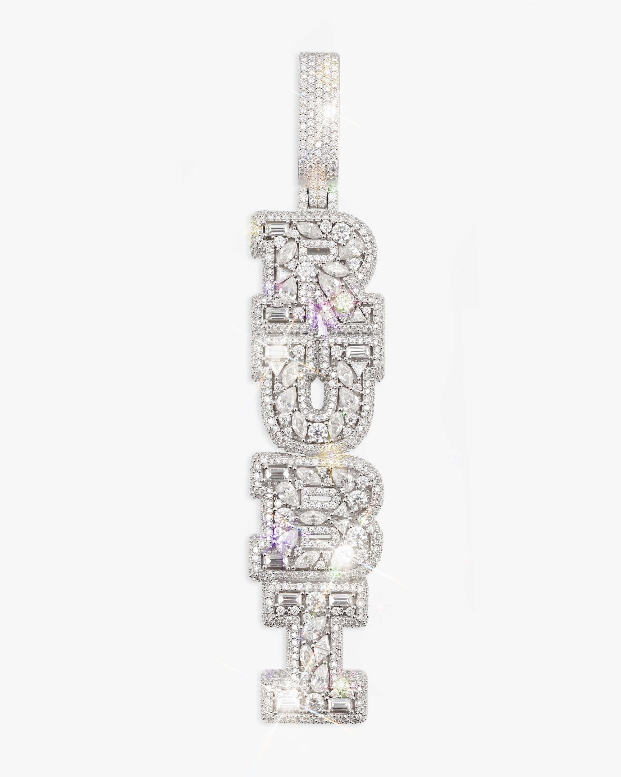"RUBI ROSE" Custom Diamond Pendant 14K Gold