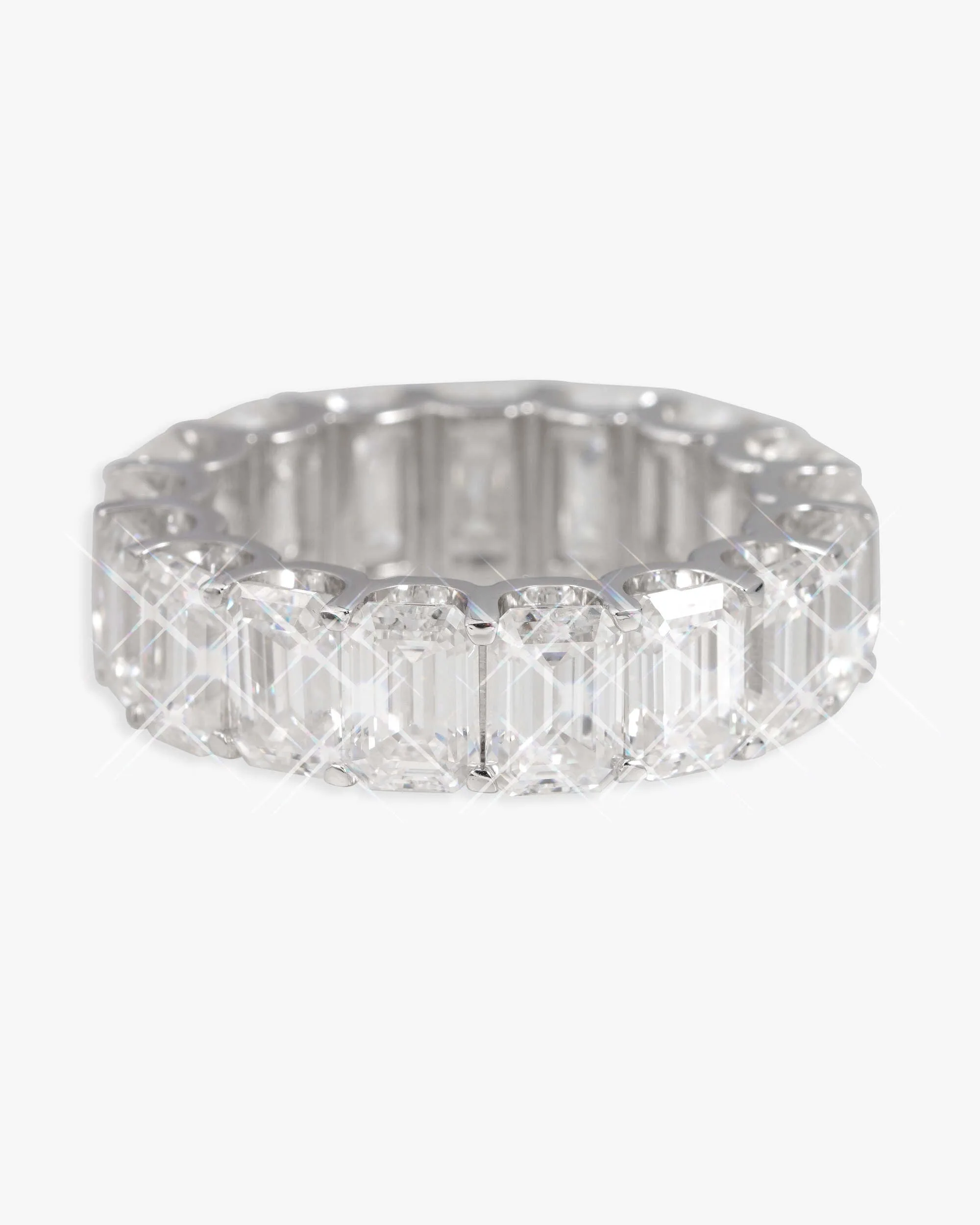 Moissanite Baguette Band Ring 14K Gold