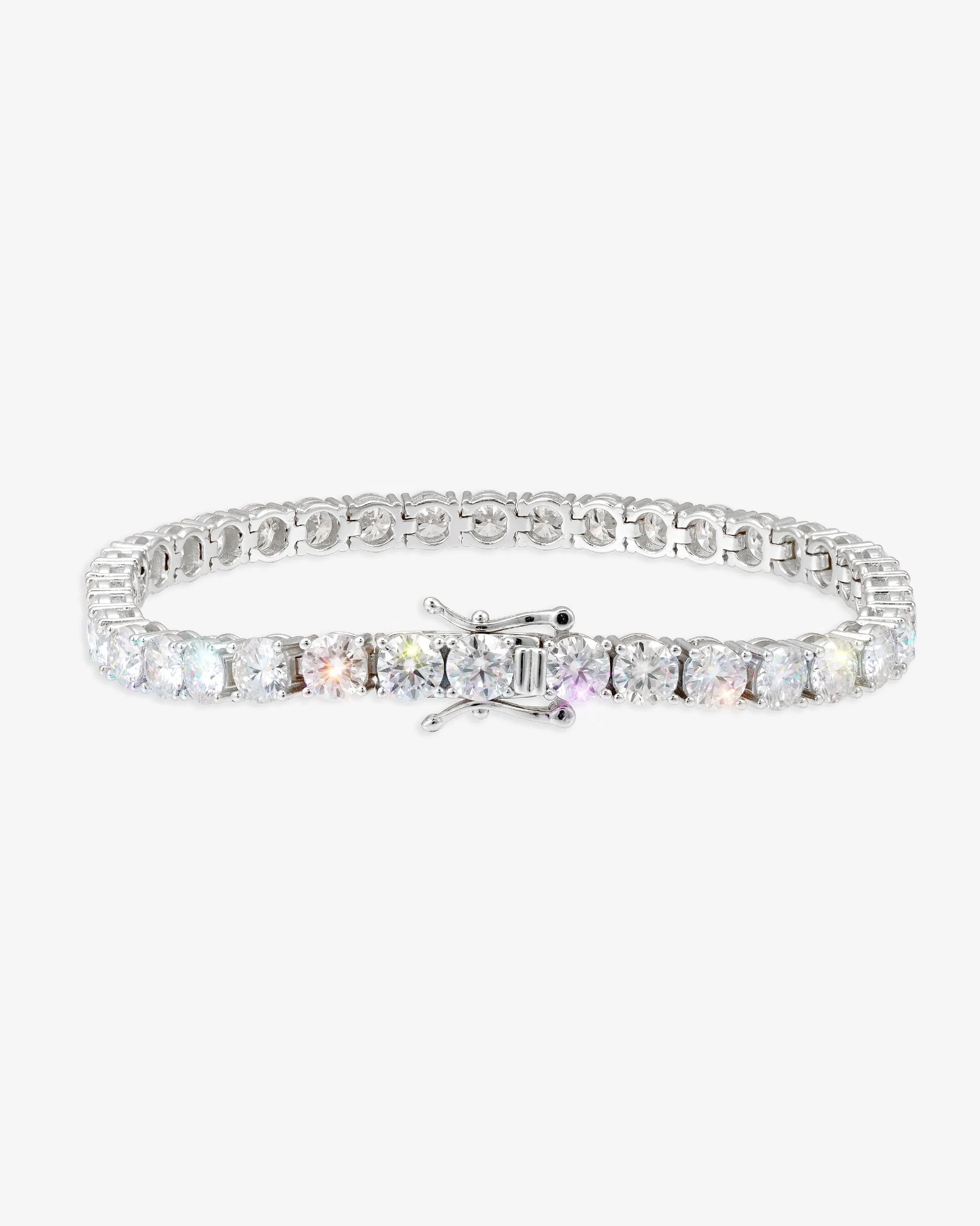 Moissanite Tennis Bracelet 14K Gold (ALL SIZES) (view 6 of 25)