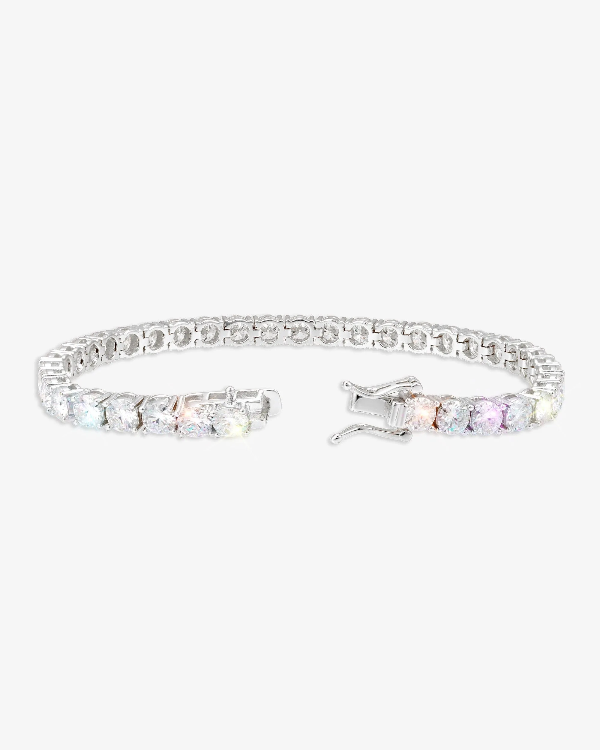 Moissanite Tennis Bracelet 14K Gold (ALL SIZES) (view 7 of 25)