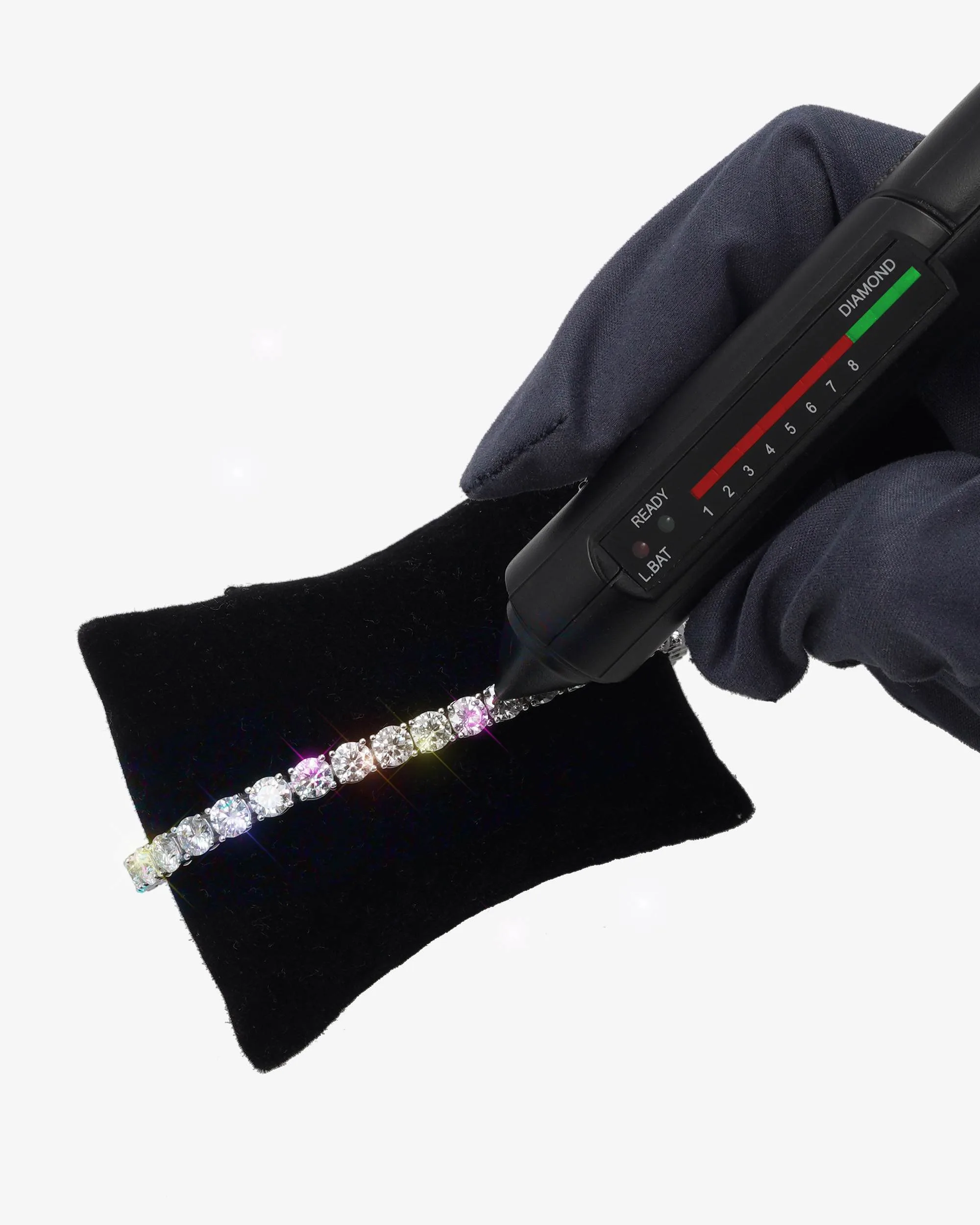 Moissanite Tennis Bracelet 14K Gold (ALL SIZES) (view 8 of 25)