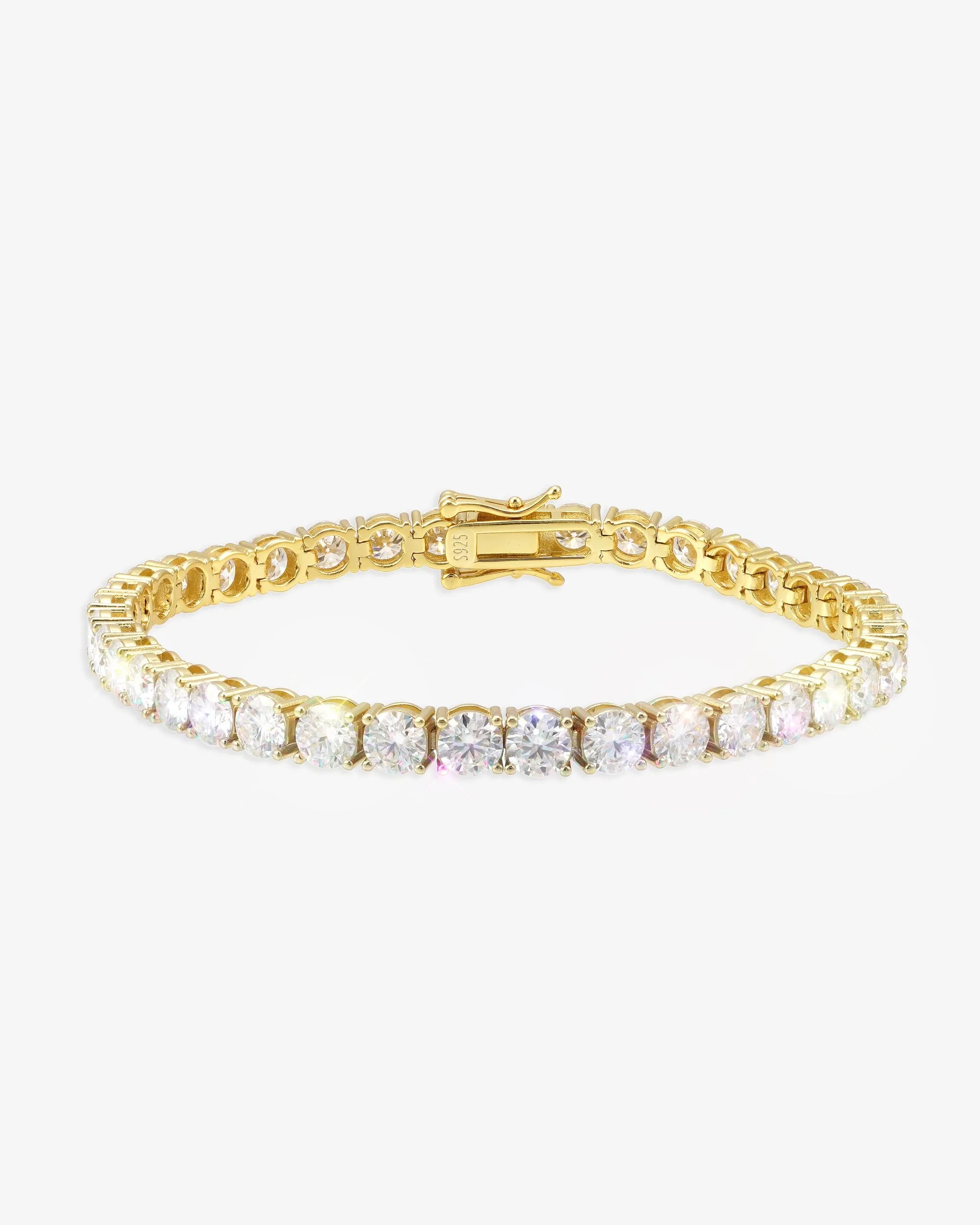 Moissanite Tennis Bracelet 14K Gold (ALL SIZES) (view 21 of 25)