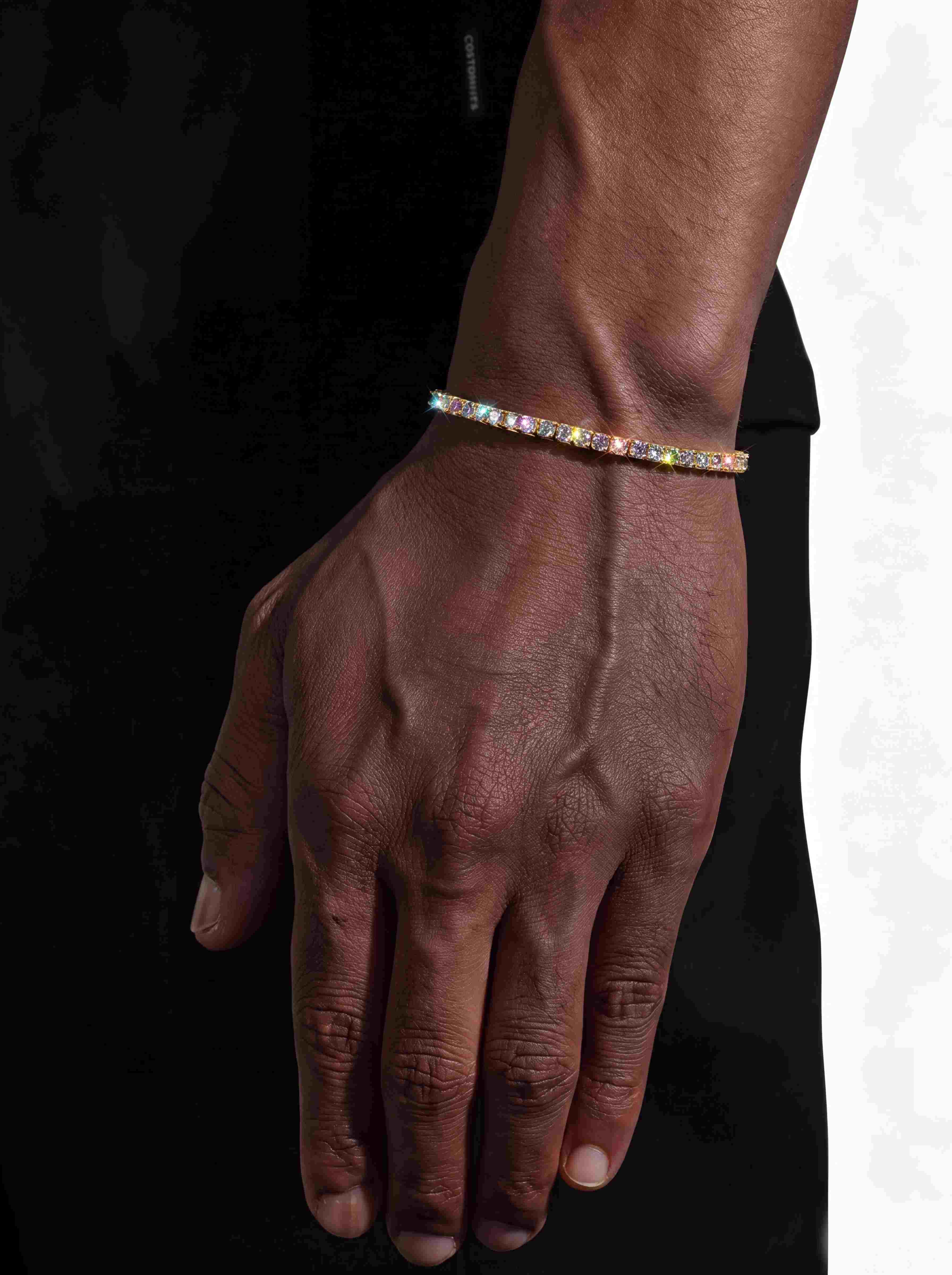 Moissanite Tennis Bracelet 14K Gold (ALL SIZES) (view 24 of 25)