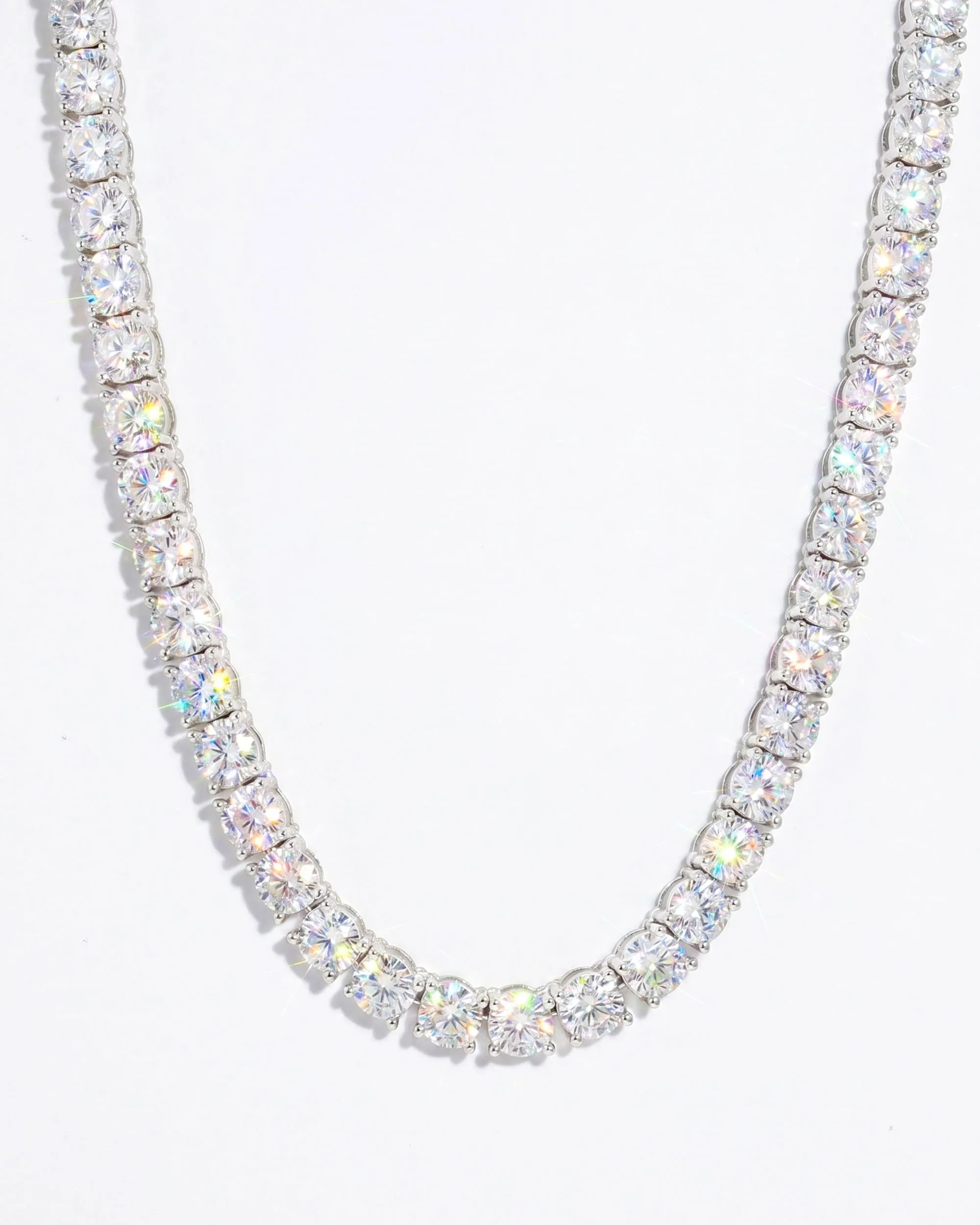 S925 Silver Moissanite Tennis Chain 14K Gold (ALL SIZES)