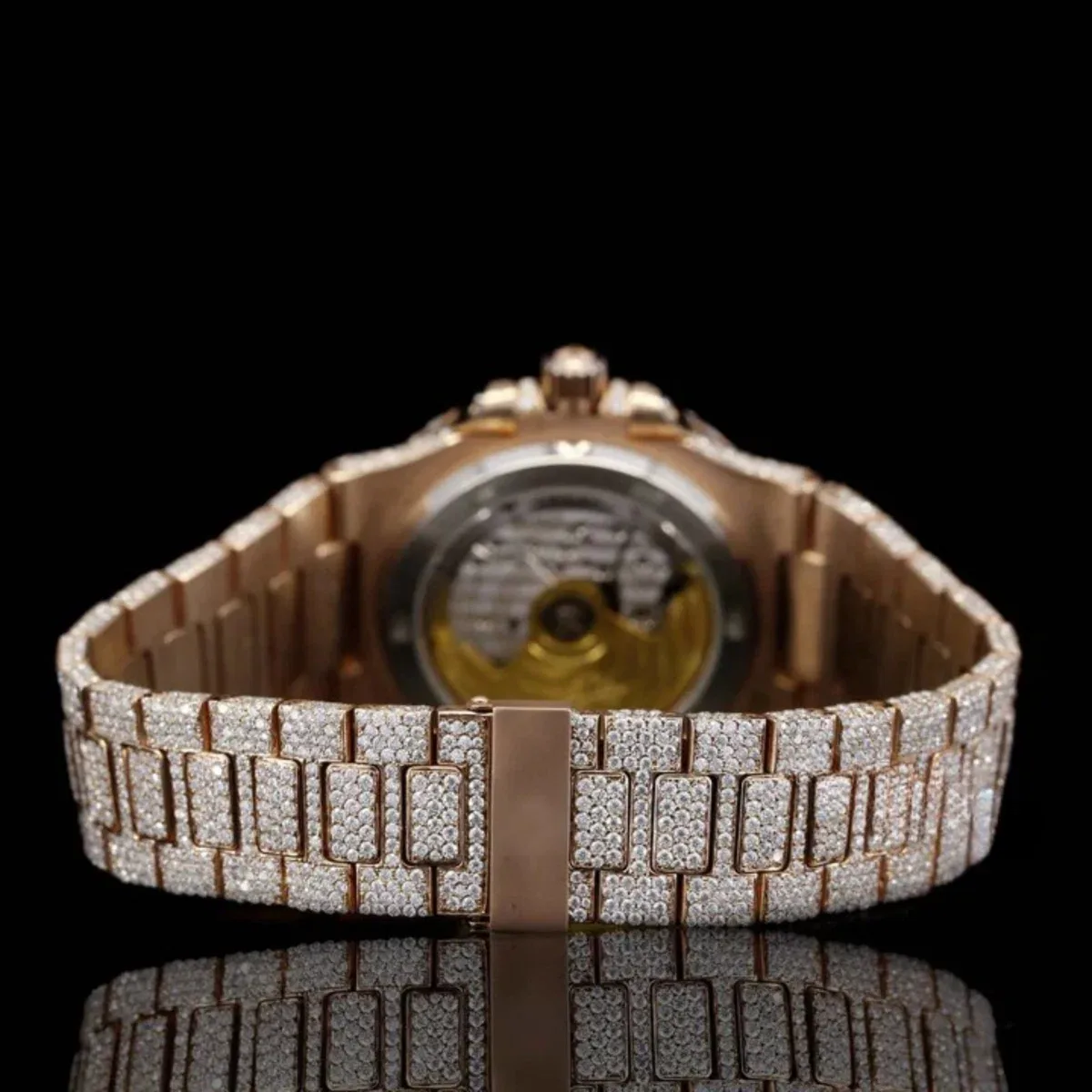 Sapphire Crystal Glass Automatic Moissanite Watch For Men (view 7 of 7)