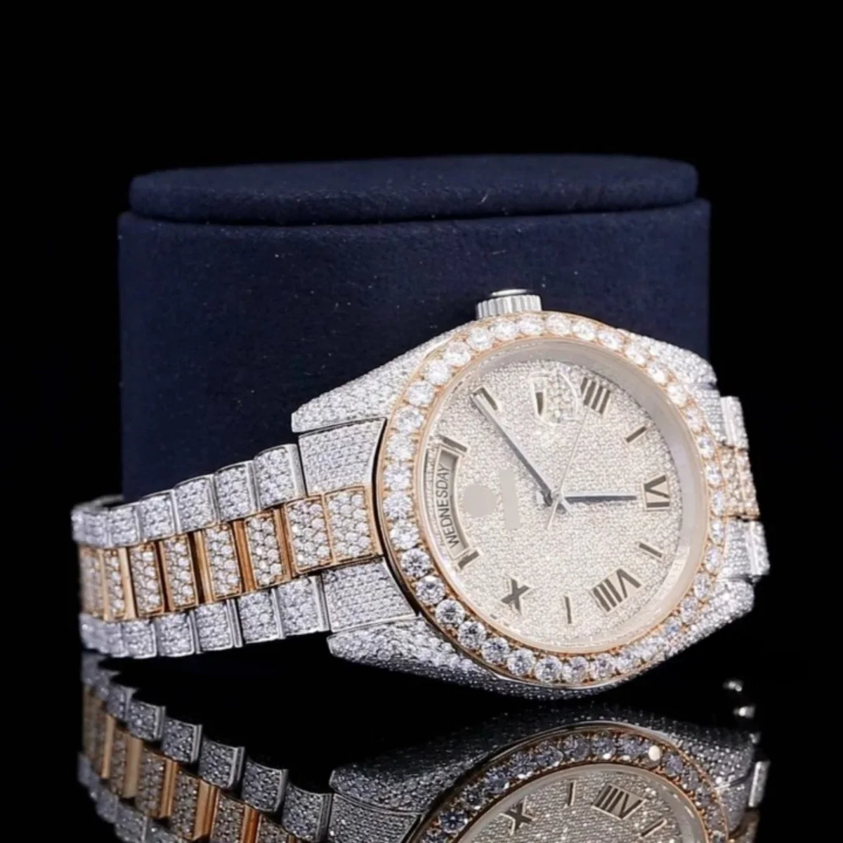 Stylish Full Body Diamond Iced Out Moissanite Watch Luxurious For Men (view 2 of 4)