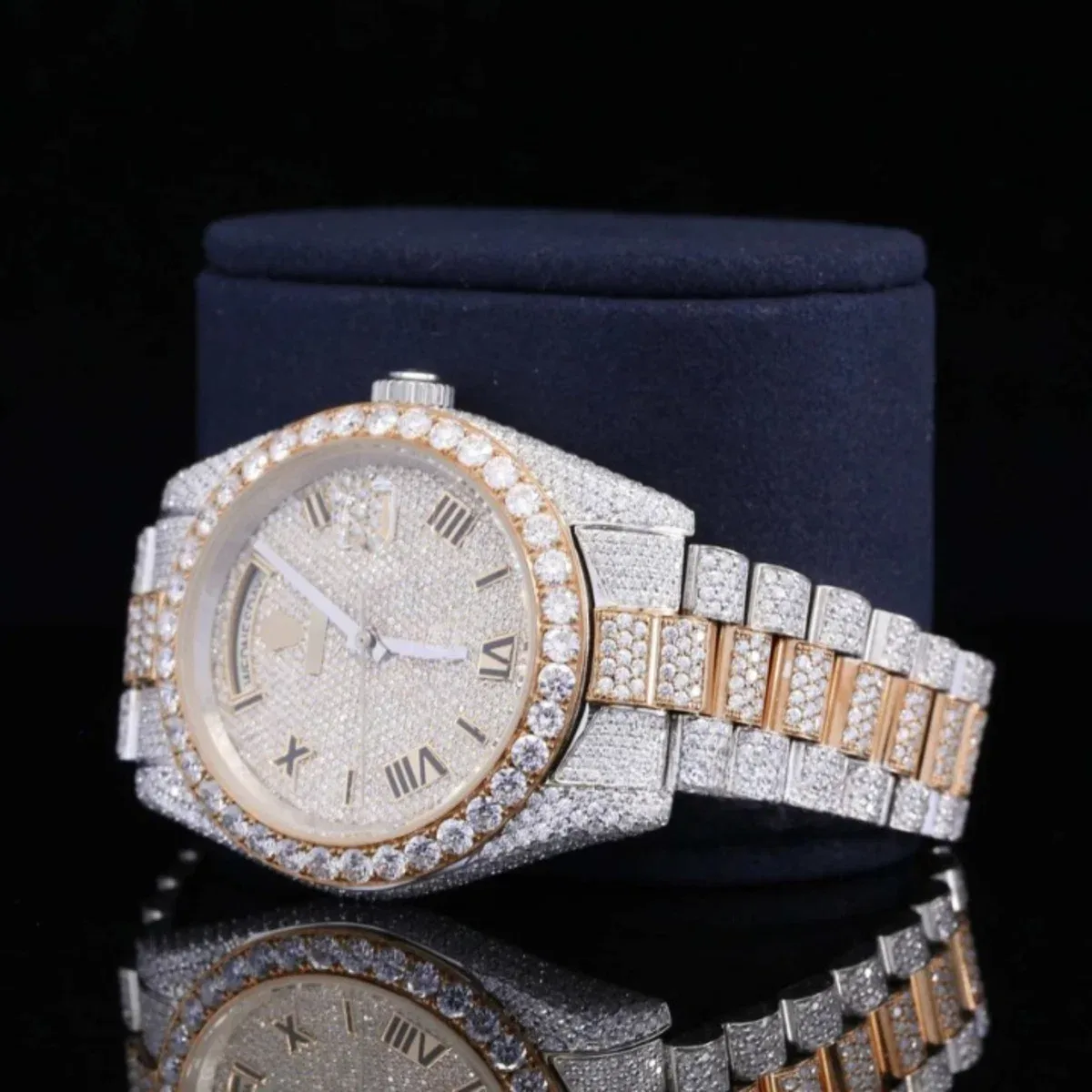 Stylish Full Body Diamond Iced Out Moissanite Watch Luxurious For Men (view 3 of 4)