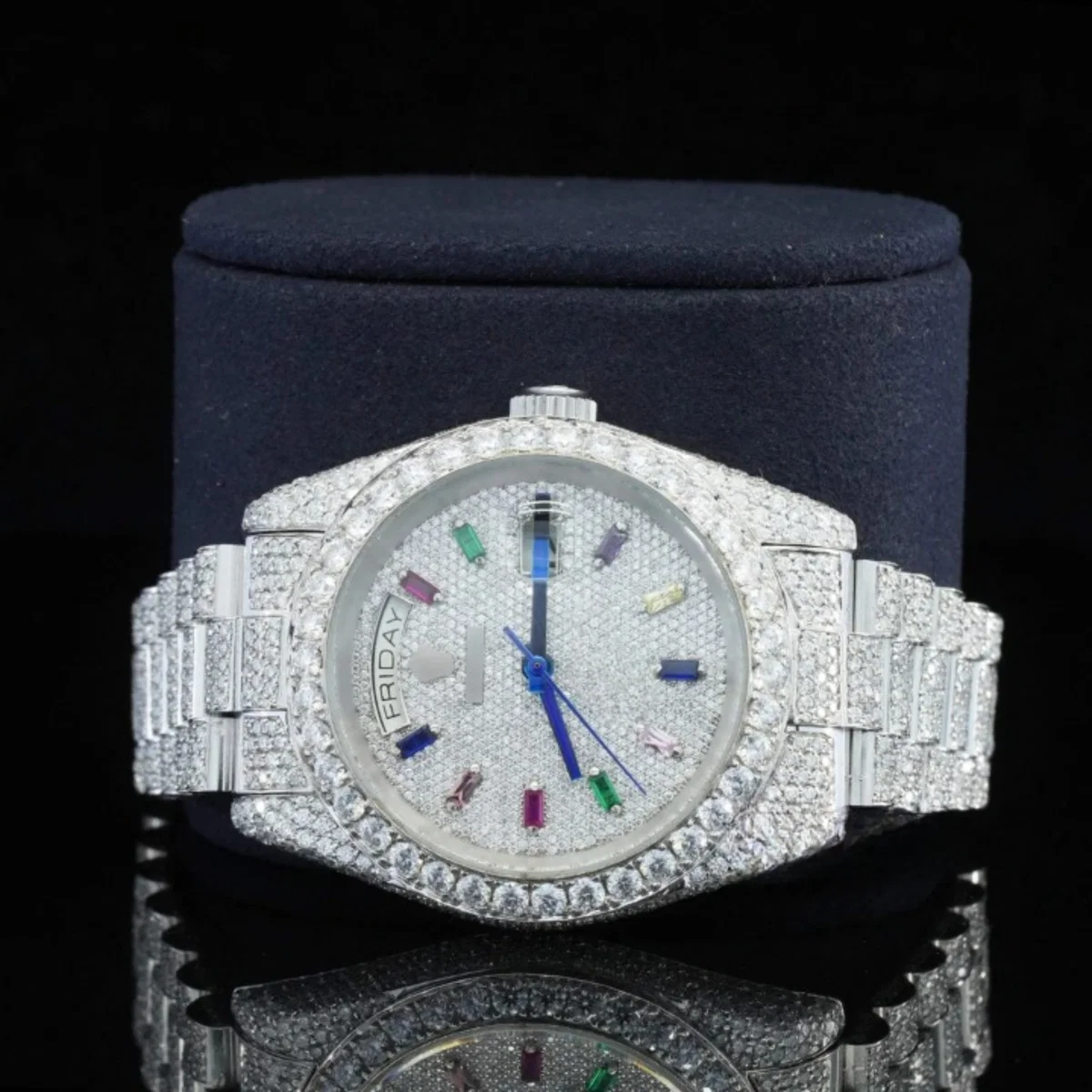 Superior Diamond Iced Out Moissanite Diamond Watch For Men (view 2 of 5)