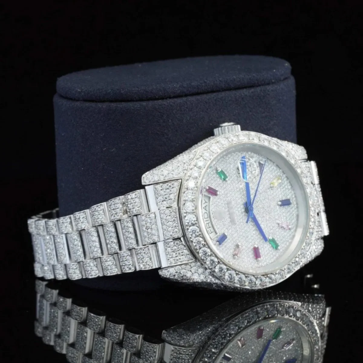 Superior Diamond Iced Out Moissanite Diamond Watch For Men (view 3 of 5)