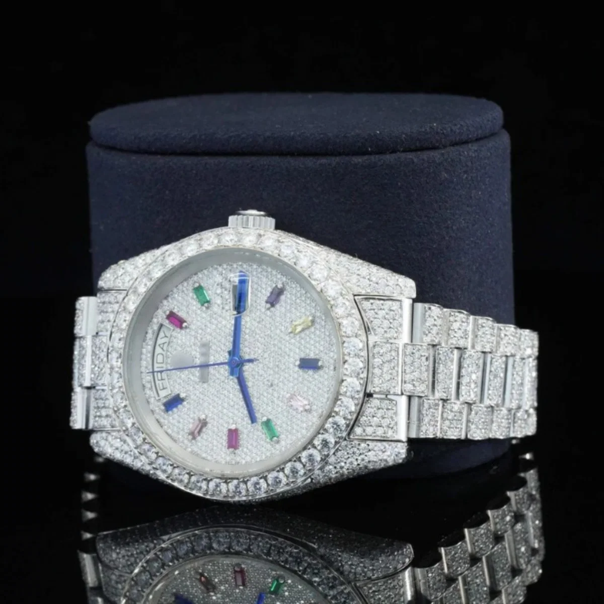Superior Diamond Iced Out Moissanite Diamond Watch For Men (view 4 of 5)