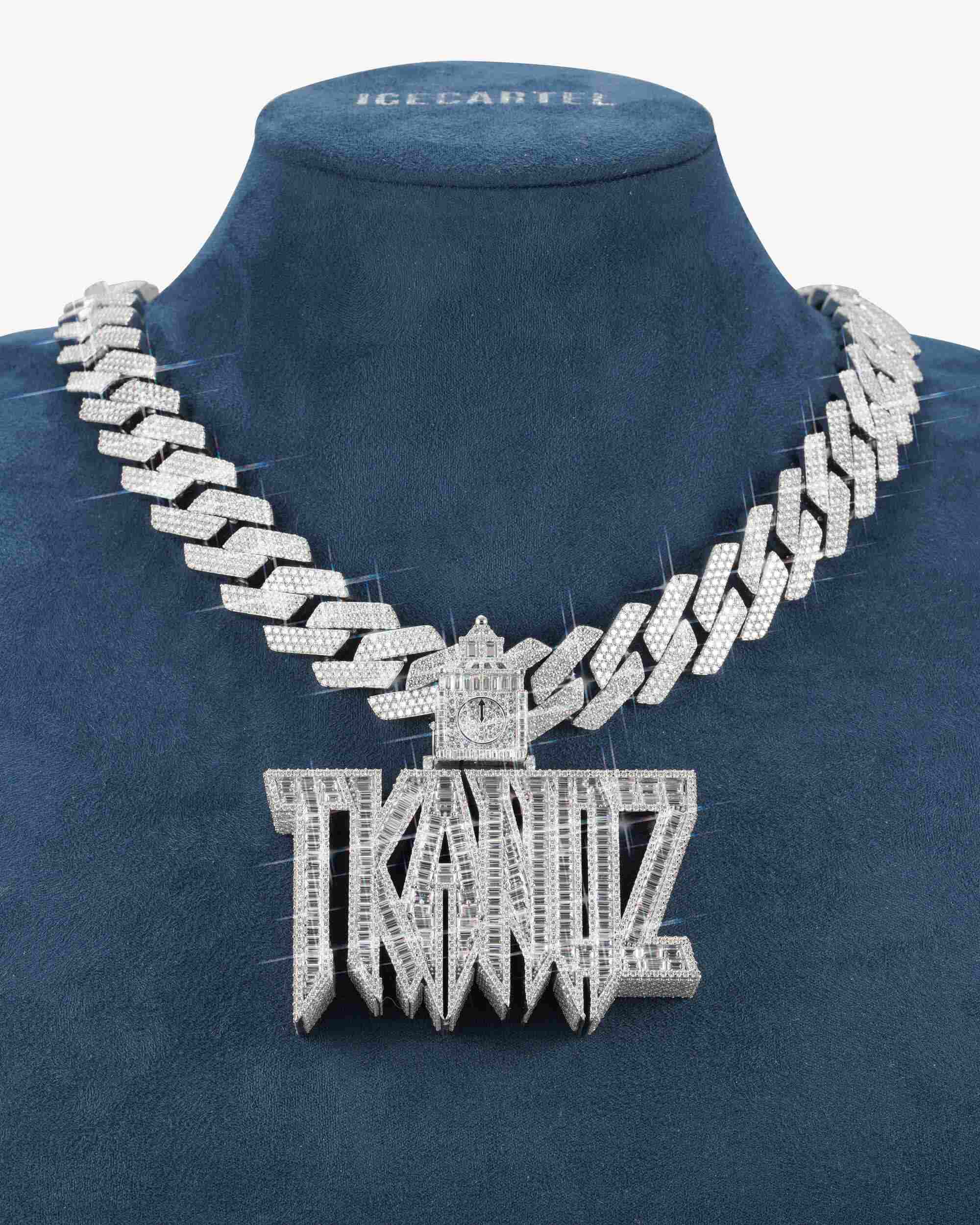 "TKANDZ" Custom Diamond Pendant 14K Gold (view 4 of 7)