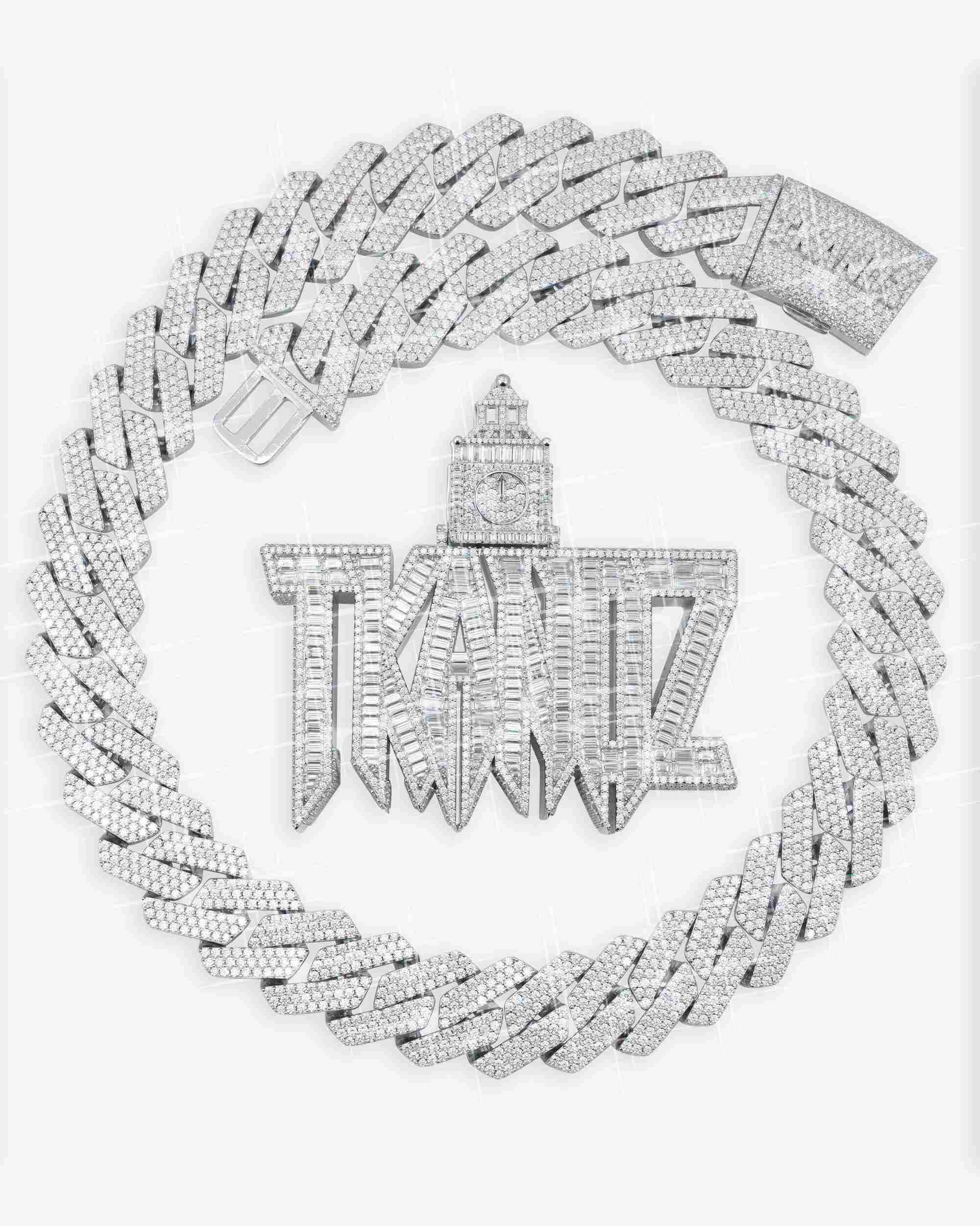 "TKANDZ" Custom Diamond Pendant 14K Gold (view 7 of 7)
