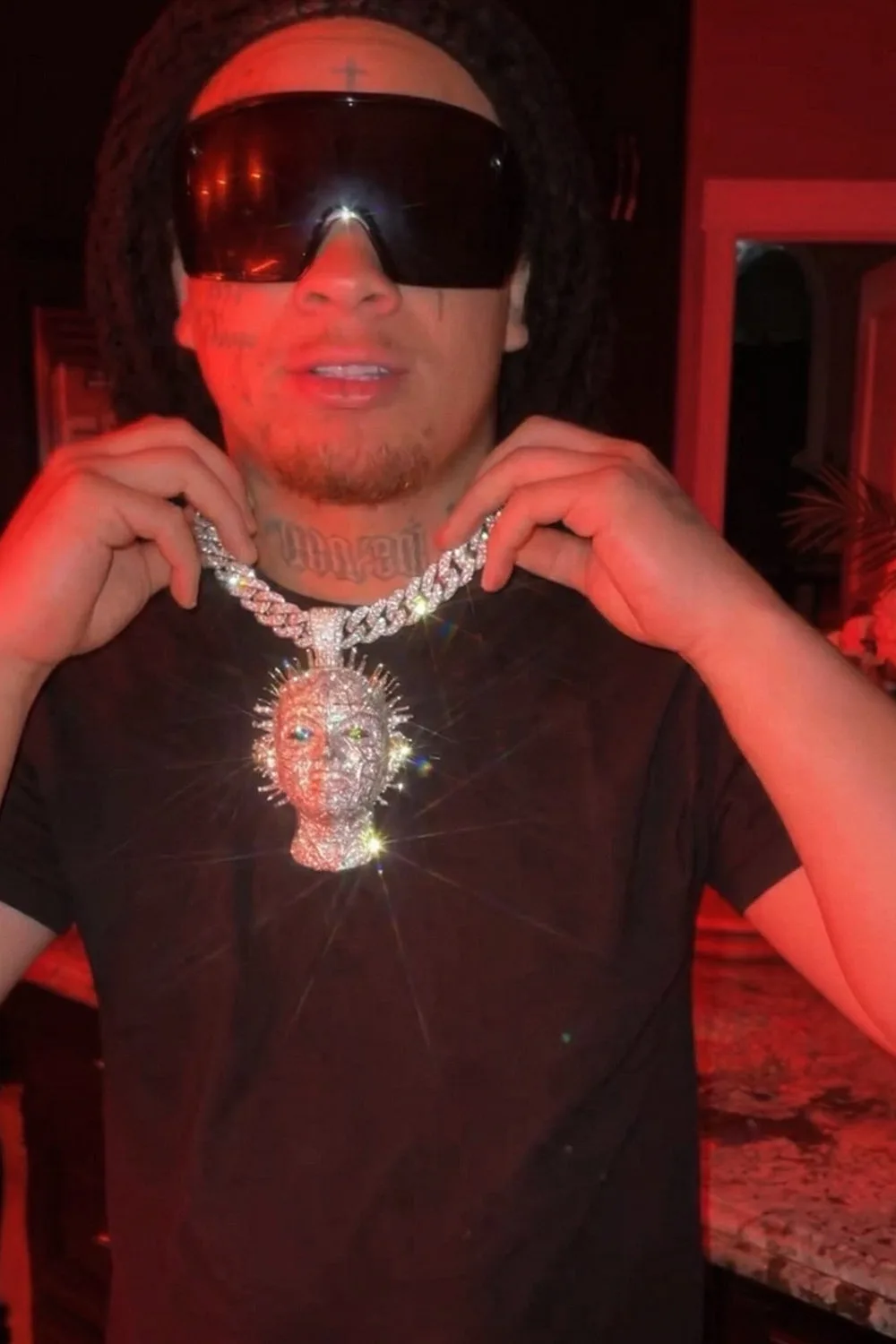 Trippie Redd "NDA" Hell Raiser Custom Diamond Pendant 14K Gold (view 2 of 6)
