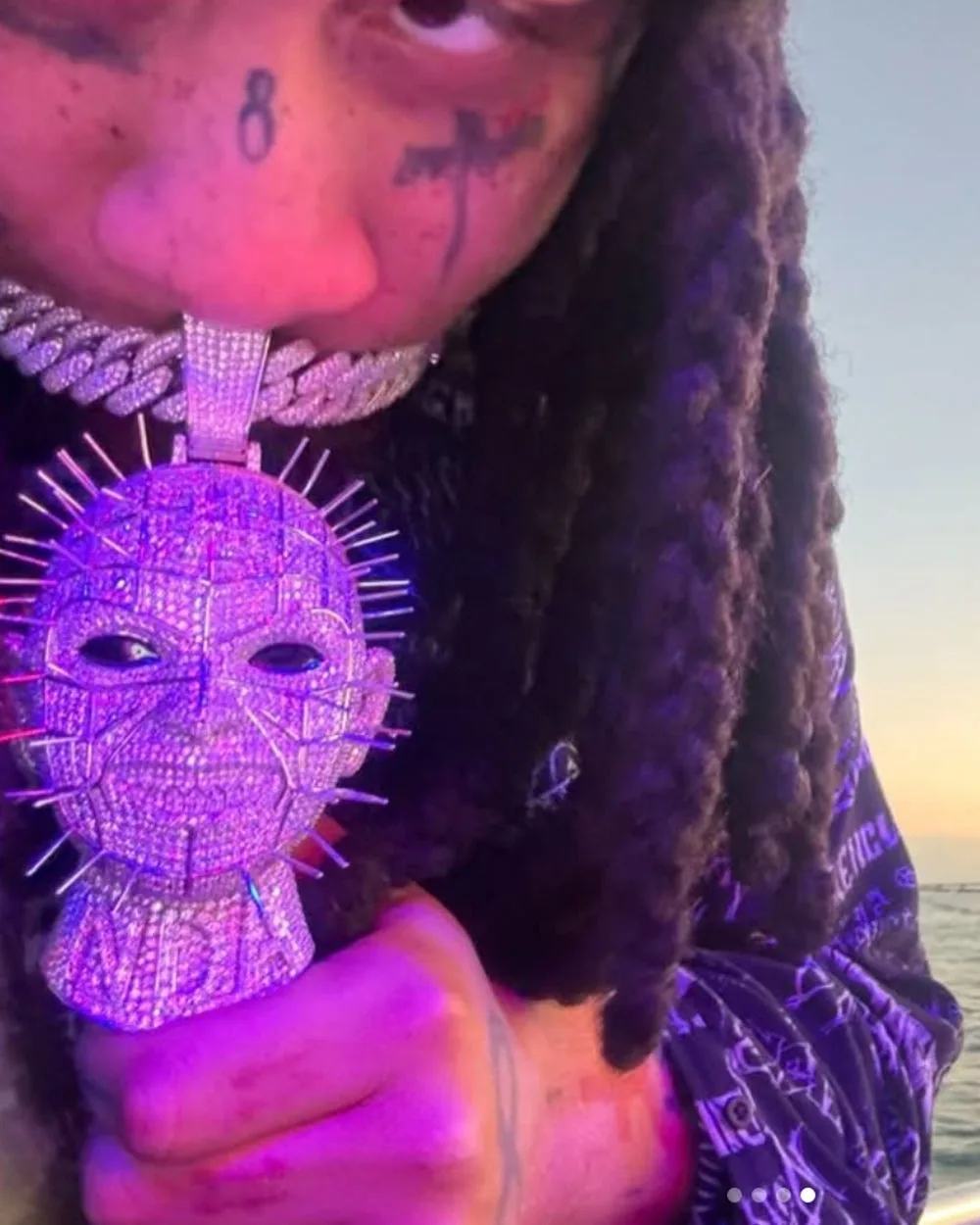 Trippie Redd "NDA" Hell Raiser Custom Diamond Pendant 14K Gold (view 3 of 6)