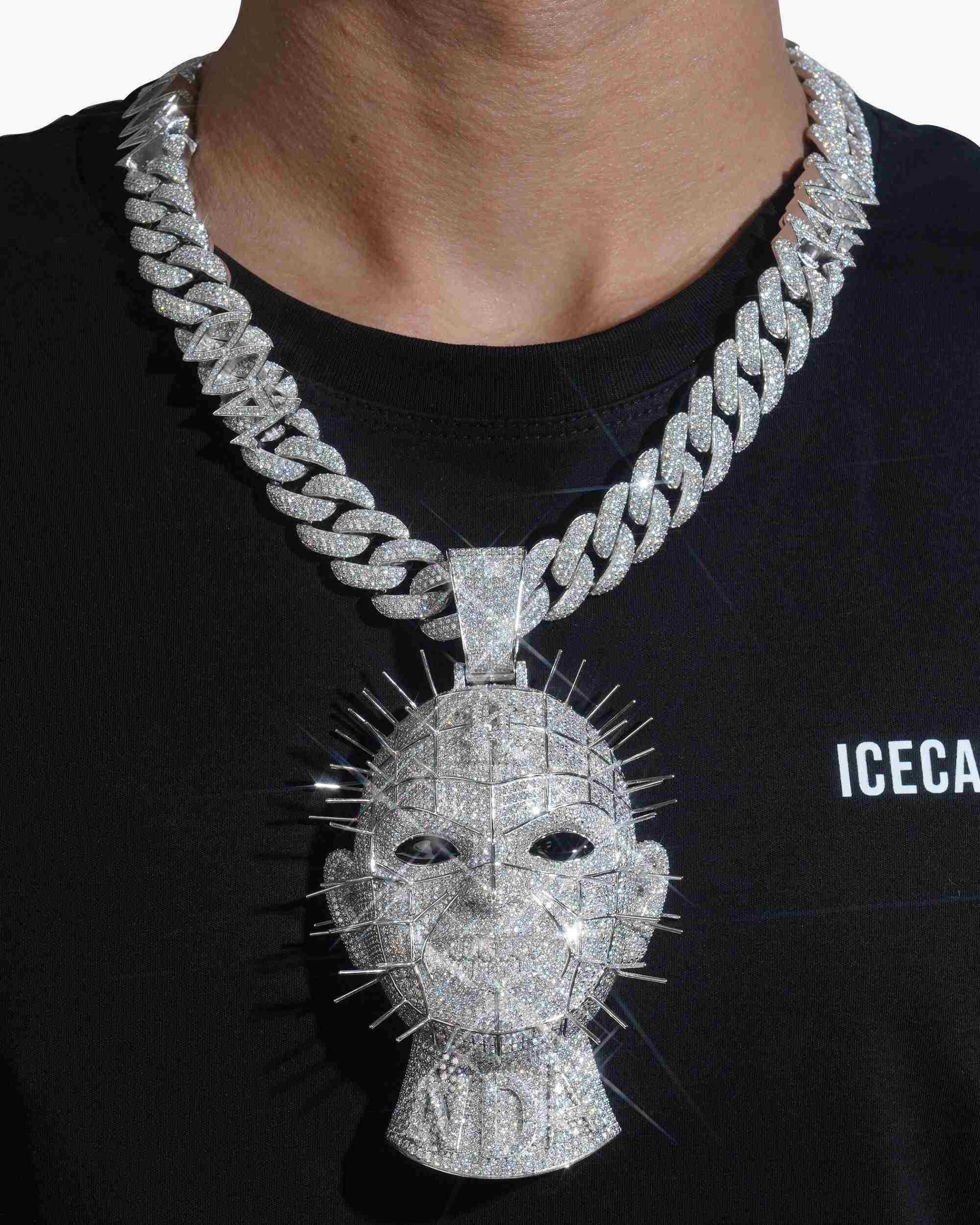 Trippie Redd "NDA" Hell Raiser Custom Diamond Pendant 14K Gold (view 5 of 6)