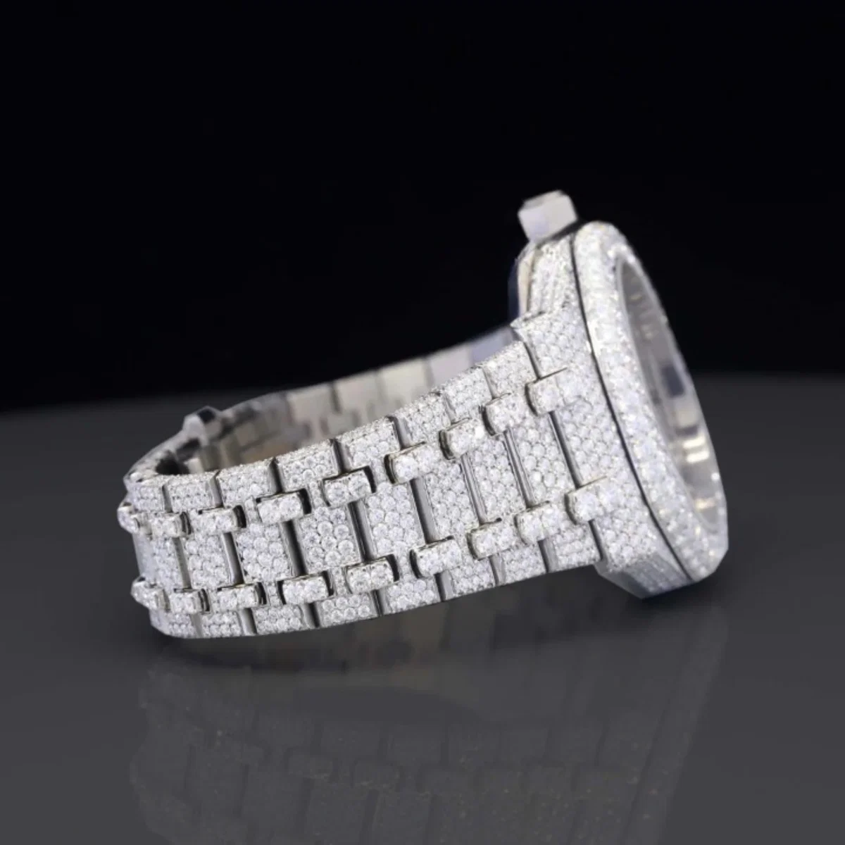 Unique Iced Out Moissanite Diamond Fully Automatic Watch For Men (view 2 of 5)
