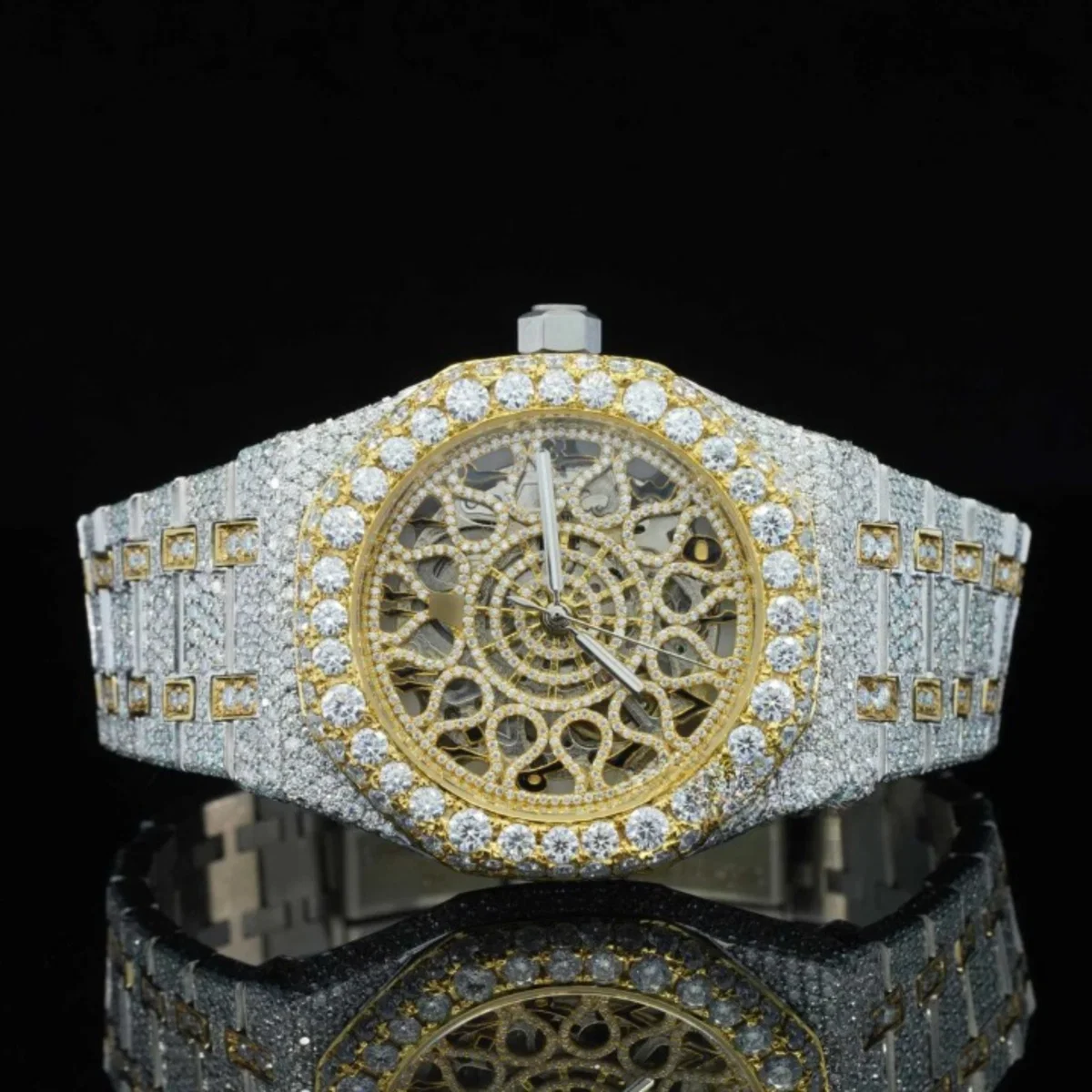 Unique Moissanite Watch and Automatic Antique Limited Edition Watch (view 2 of 6)
